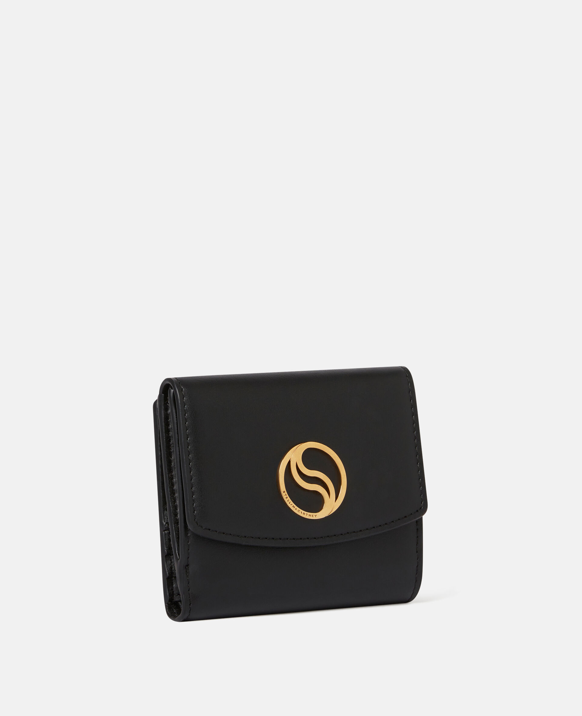 S-Wave Small Flap Wallet-Black-large image number 1