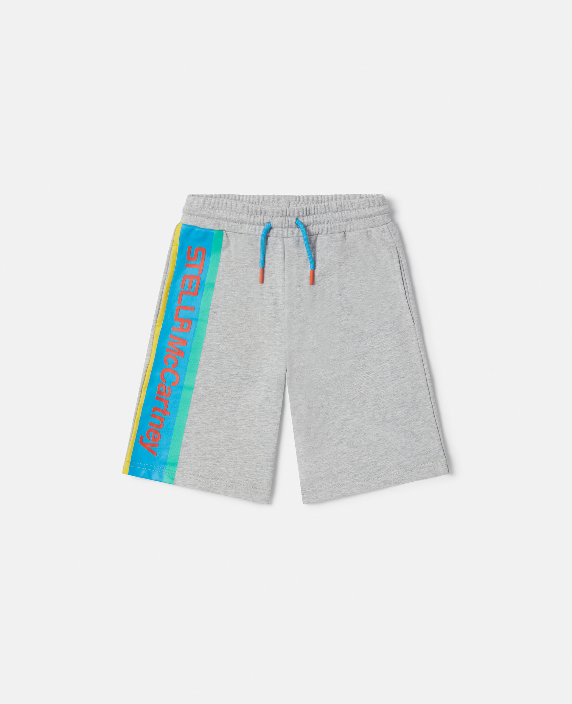 Stella Logo Active Sweat Shorts-Grey-large image number 0