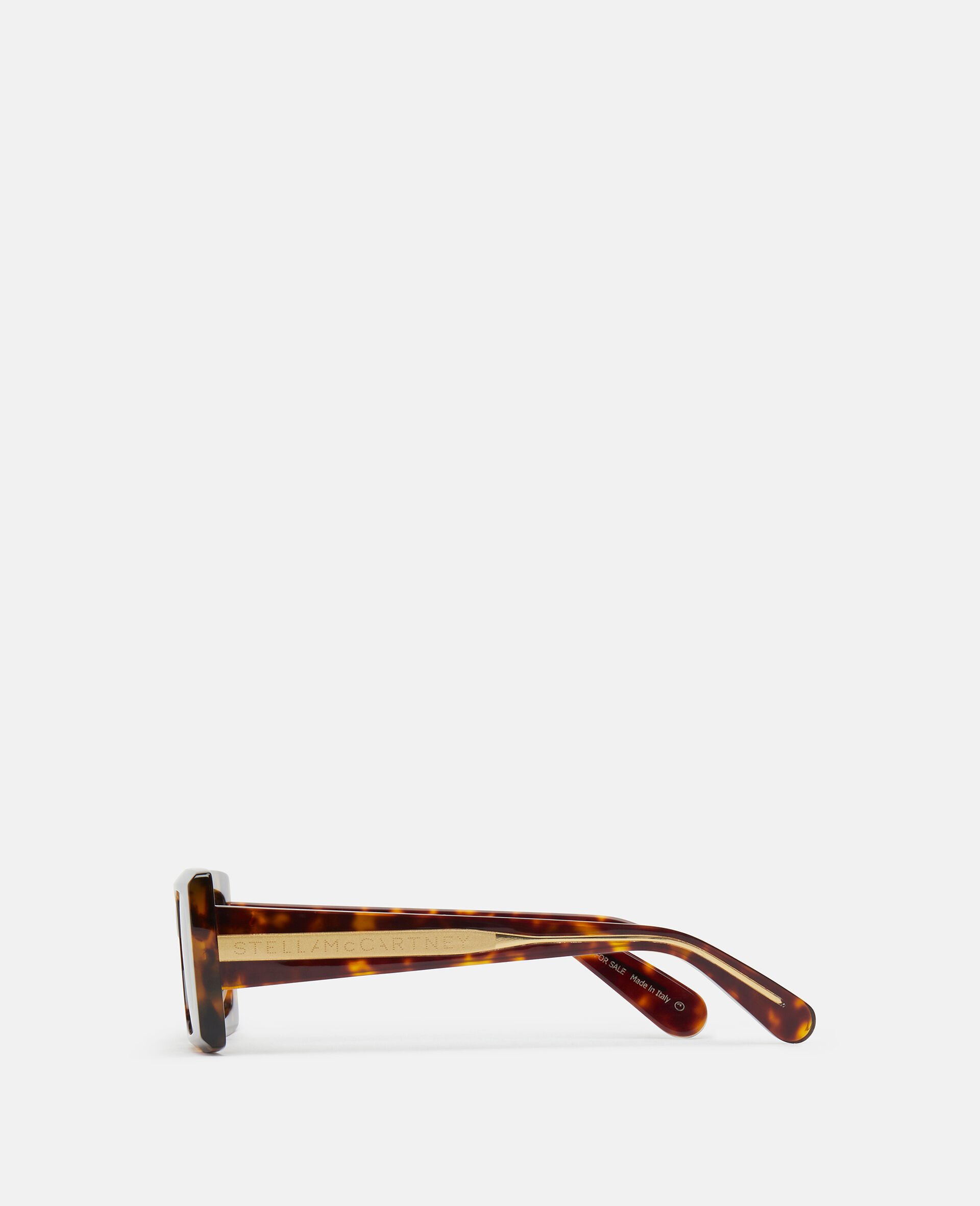 Logo-Engraved Rectangular Sunglasses-黑色-large Logo-Engraved Rectangular Sunglasses-黑色-large image number 1