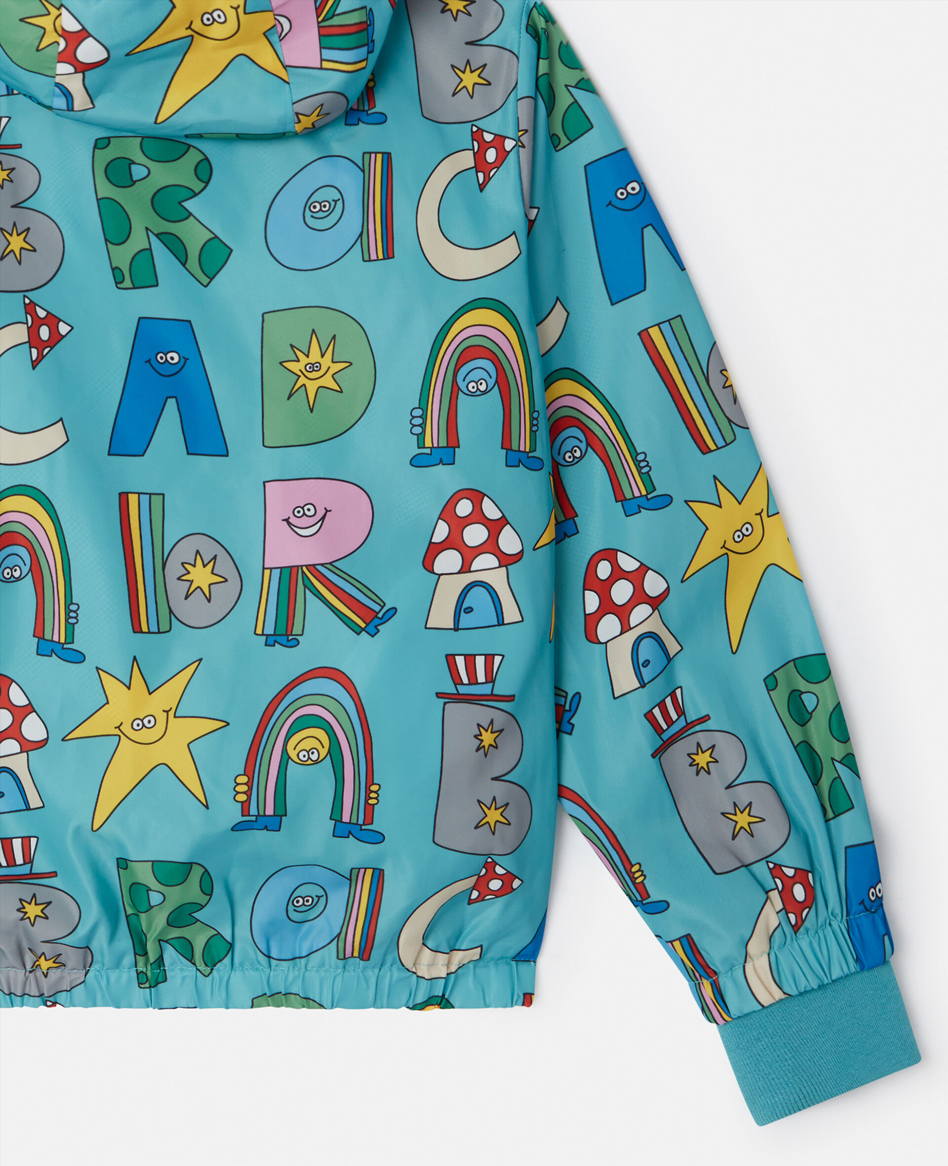 Impermeable a capuche avec inscription Stella Woodland-Bleu-large image number 3