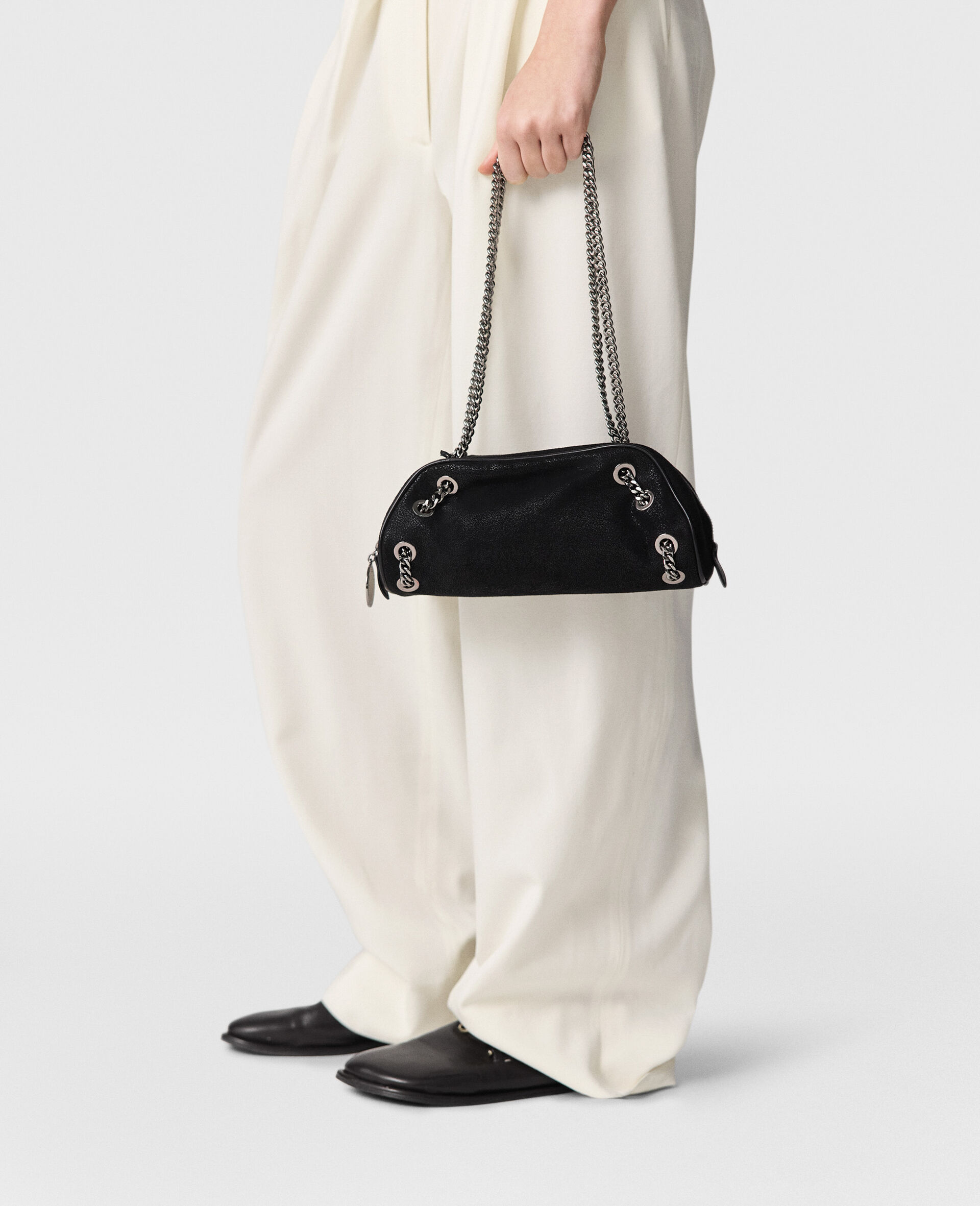 Falabella Bowling Shoulder Bag-White-model