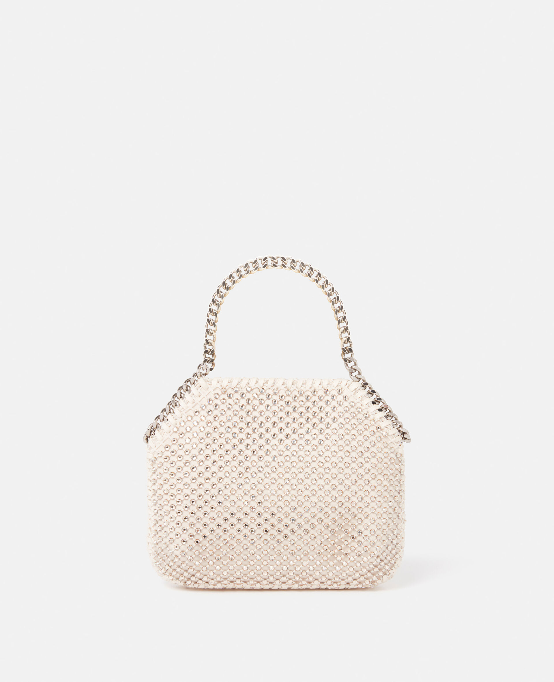Women Almond Falabella Crystal Mesh Mini Tote Bag | Stella 