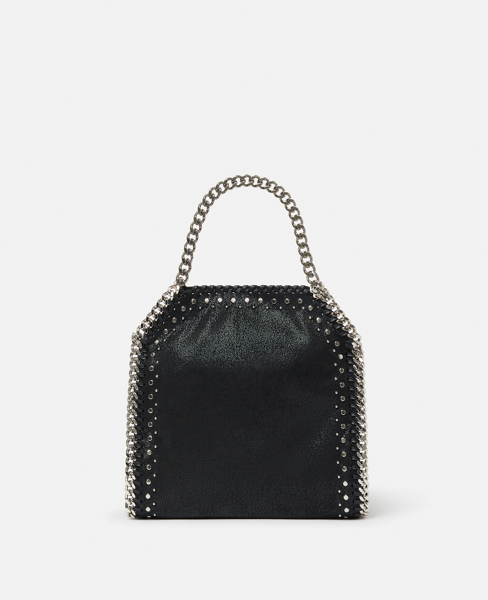 Women Pitch black Falabella Studded Mini Tote Bag | Stella McCartney US