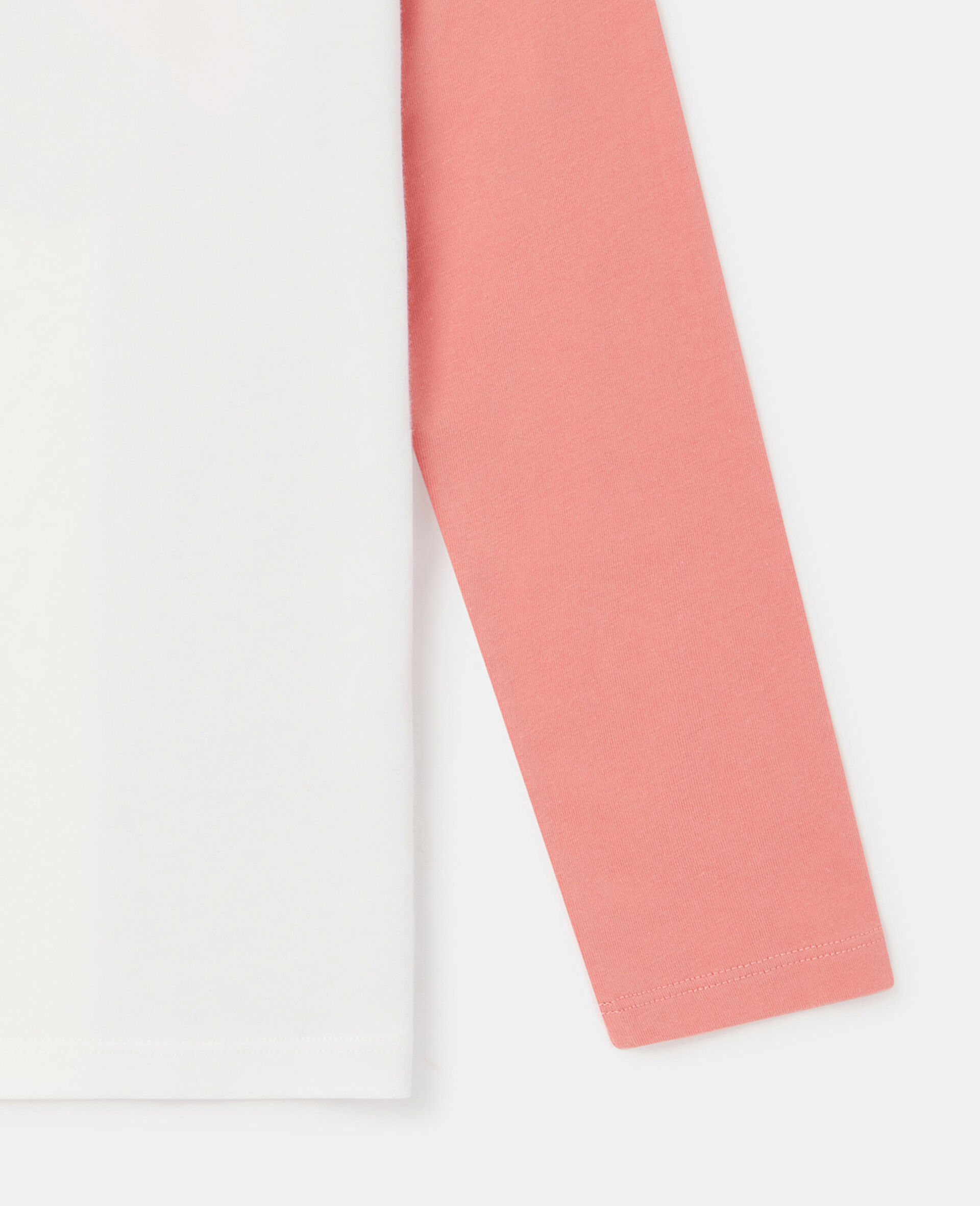 T shirt a manches longues imprime licorne arc en ciel-Rouge-large image number 3