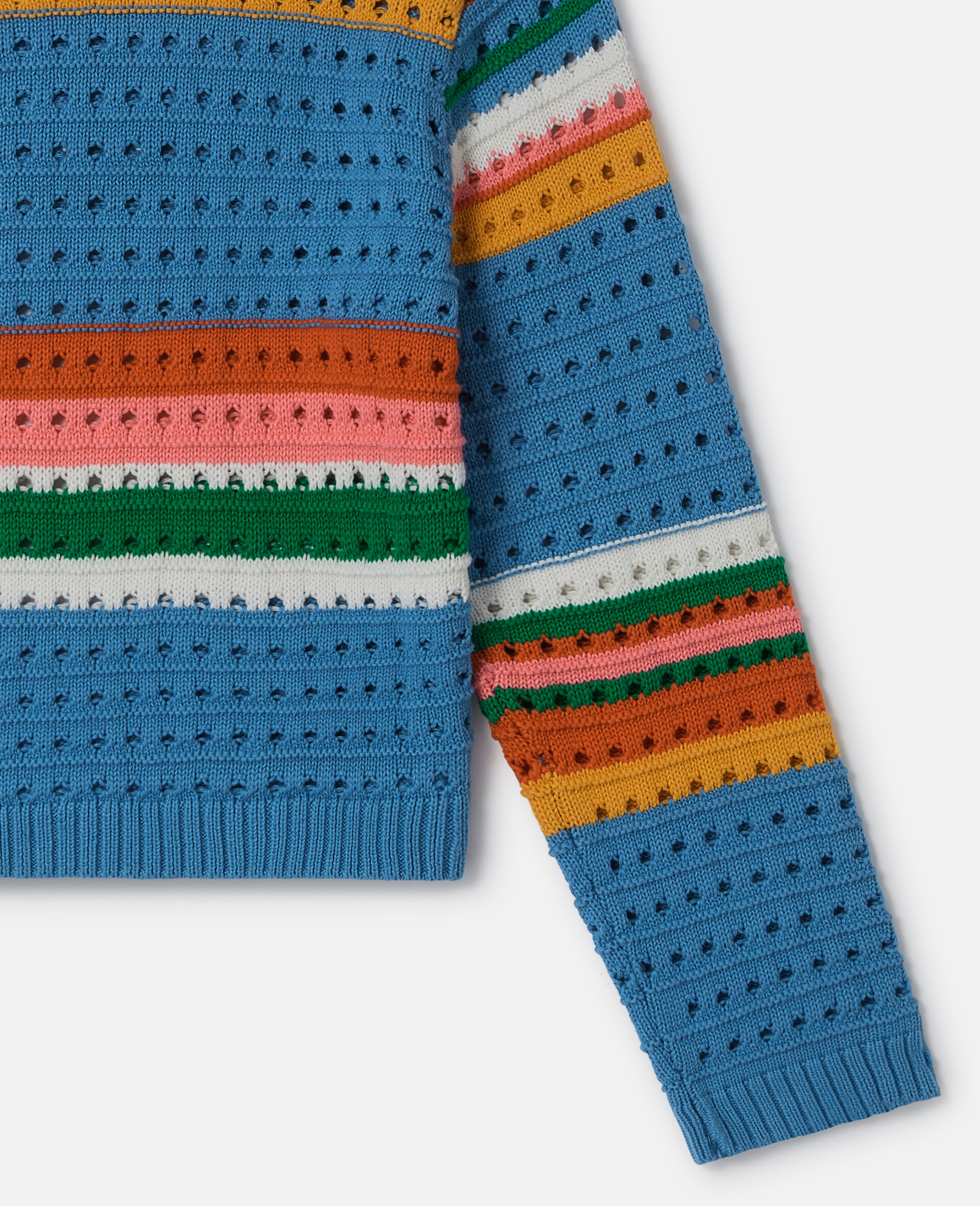 Pull en crochet avec broderie Stella-Bleu-large image number 3