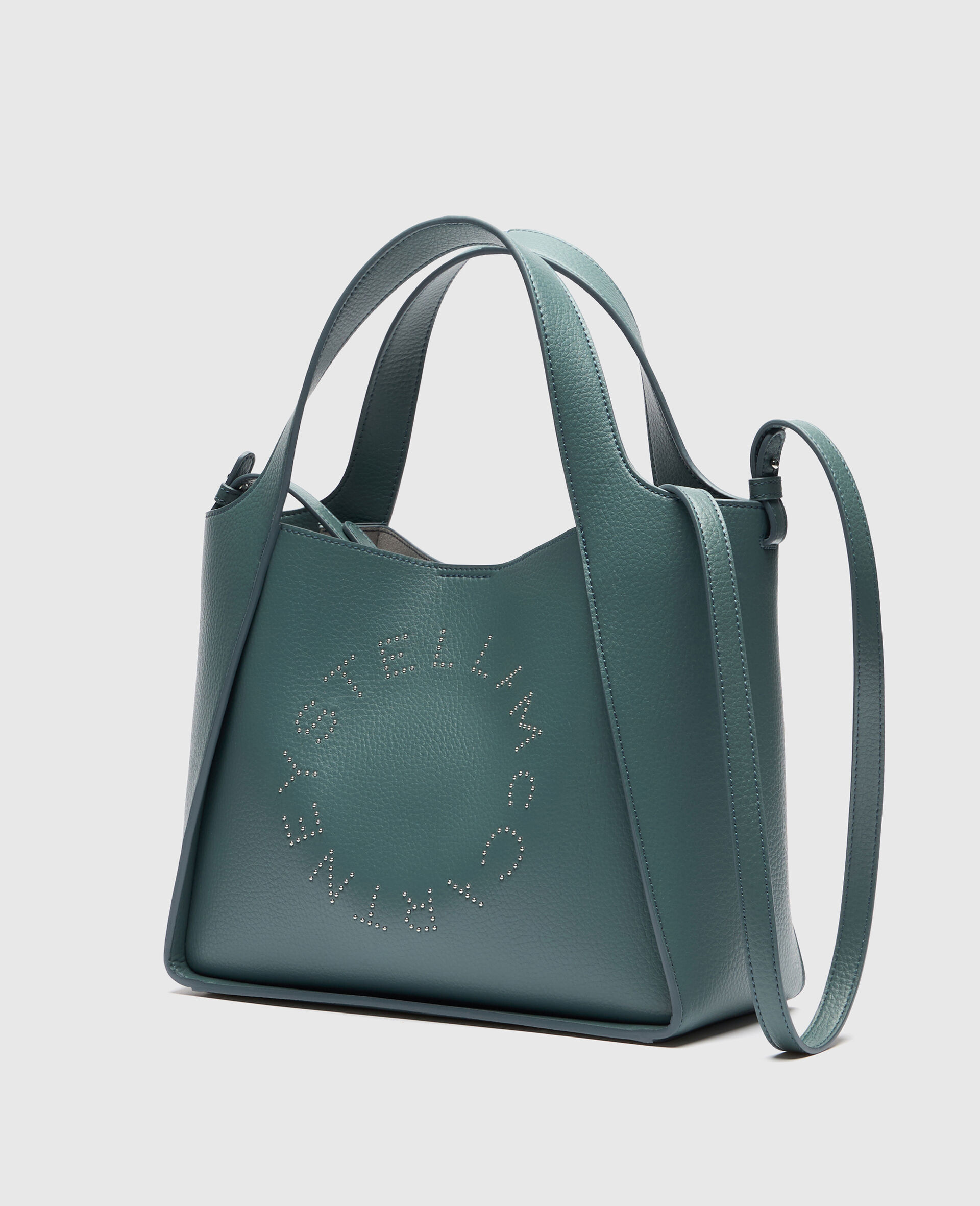 Logo Crossbody Tote Bag-Green-medium