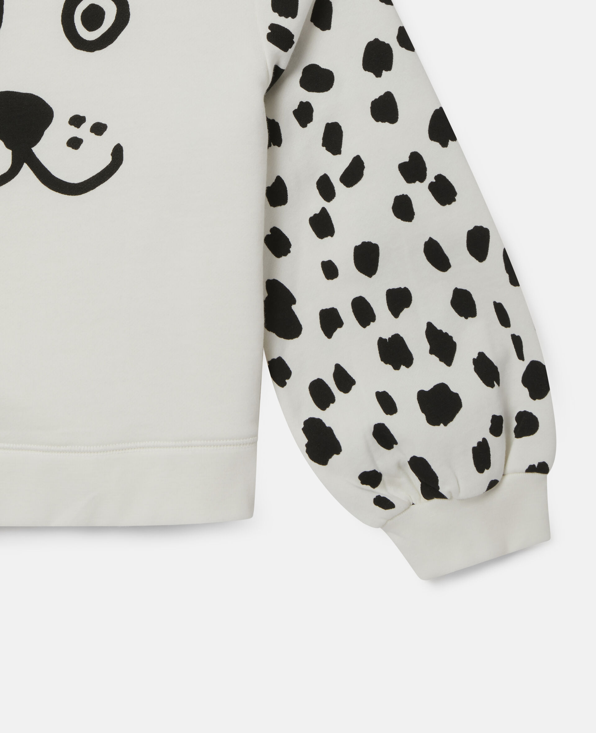 Dalmatian Spots Fleece Sweatshirt-White-large image number 2