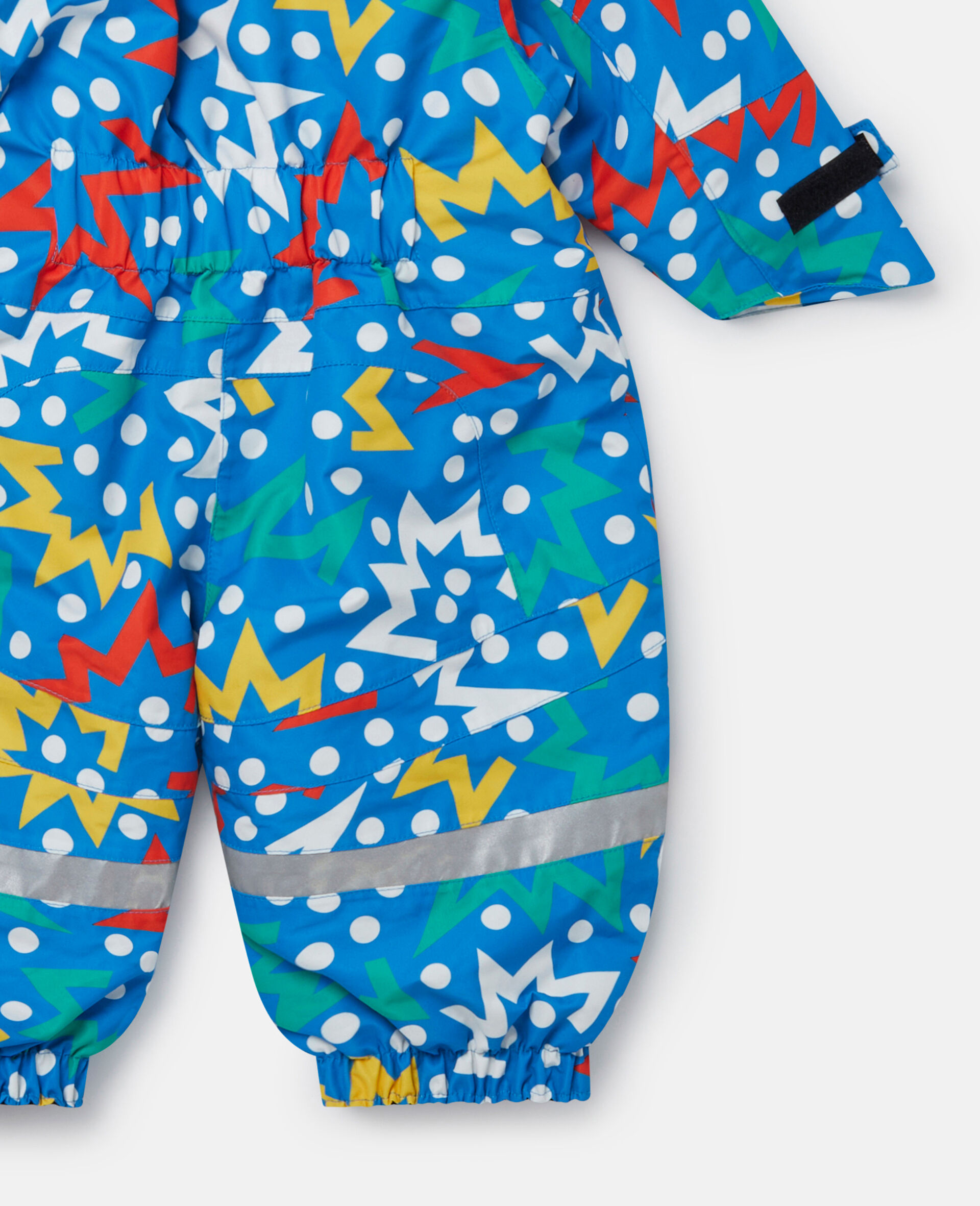 Starburst Print Padded Pramsuit-Blue-large image number 3