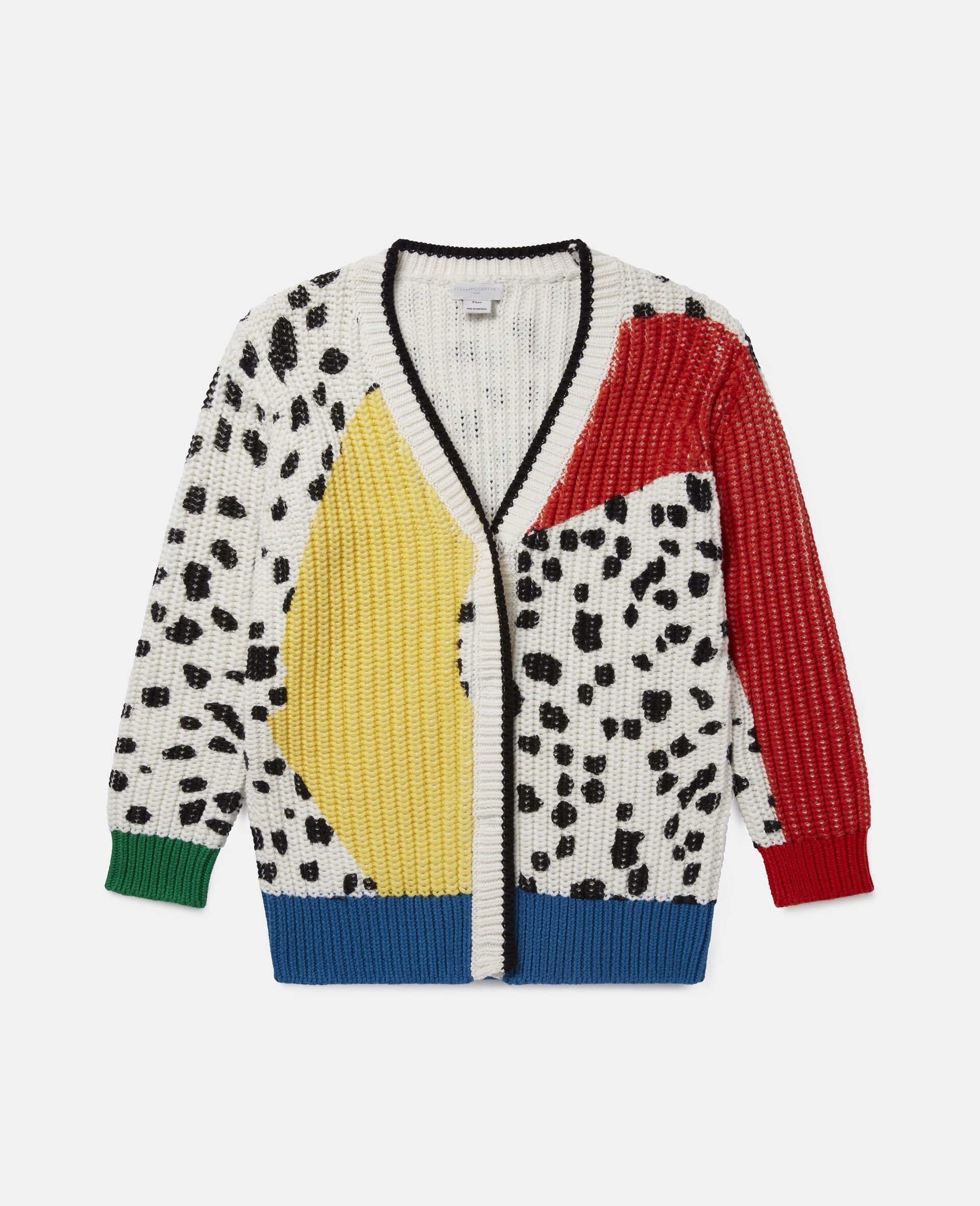 Dalmatian Spots Knit Cardigan -Multicolour-large