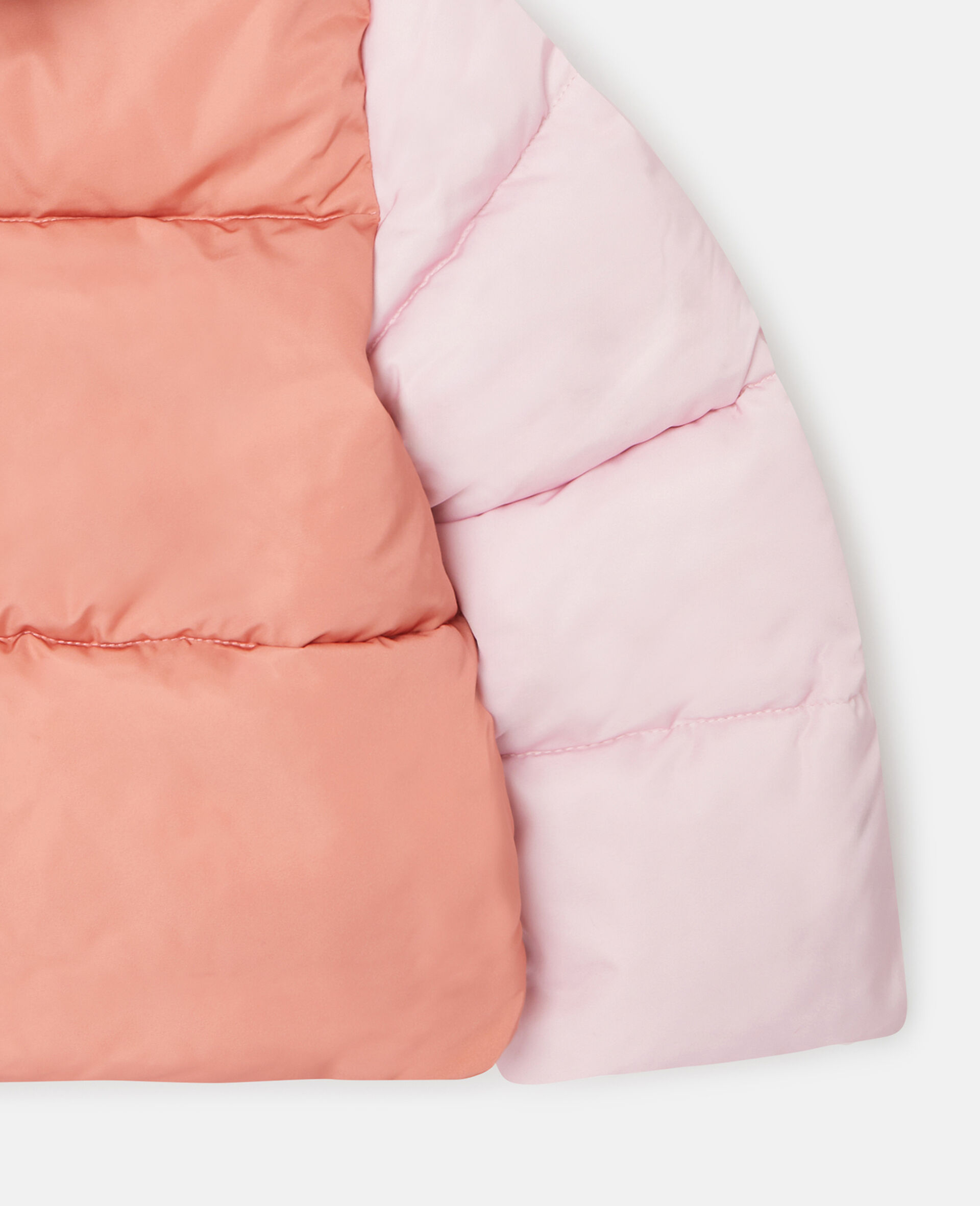 コントラストパネル フードパファーコート-マルチカラー-large image number 3