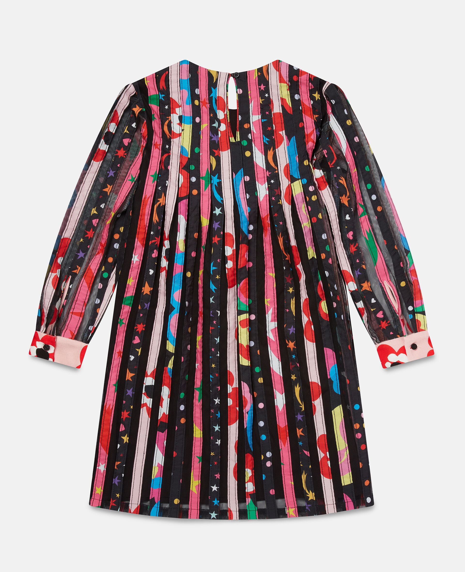 Patchwork Tulle Dress-Multicolour-large image number 2