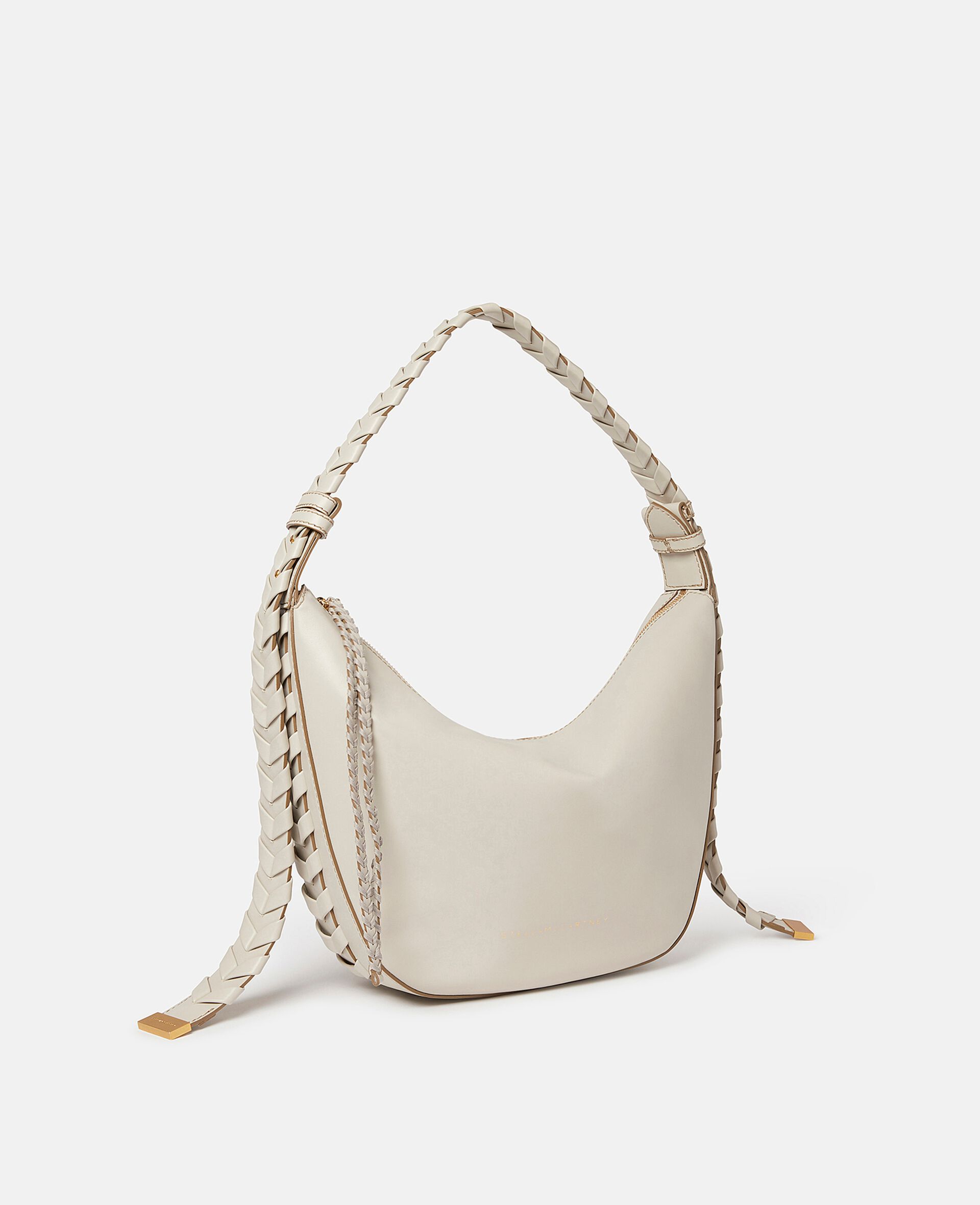 Medium Zip Hobo Shoulder Bag-Black-large image number 1