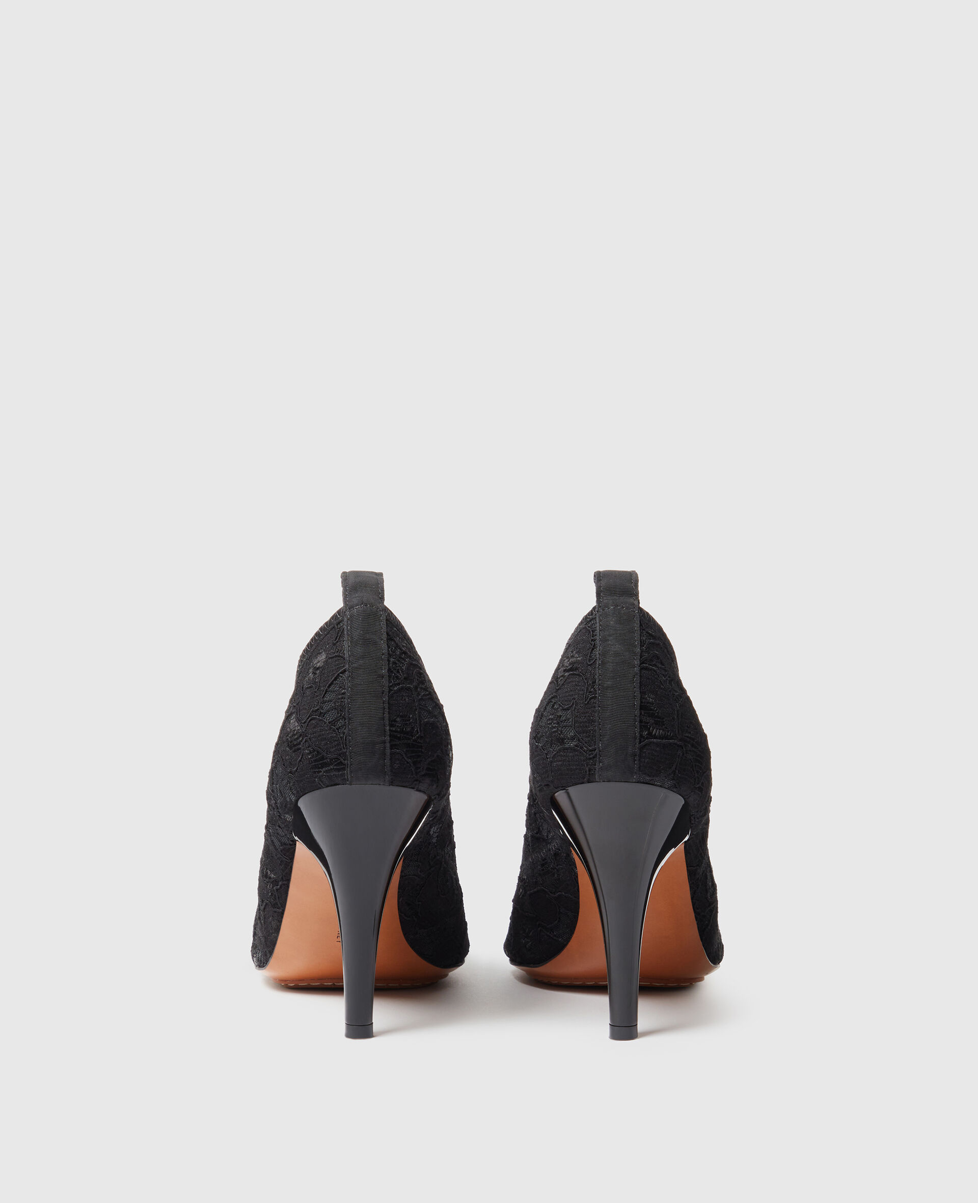 Stiletto-Pumps mit eckiger Zehenpartie-Schwarz-large image number 2