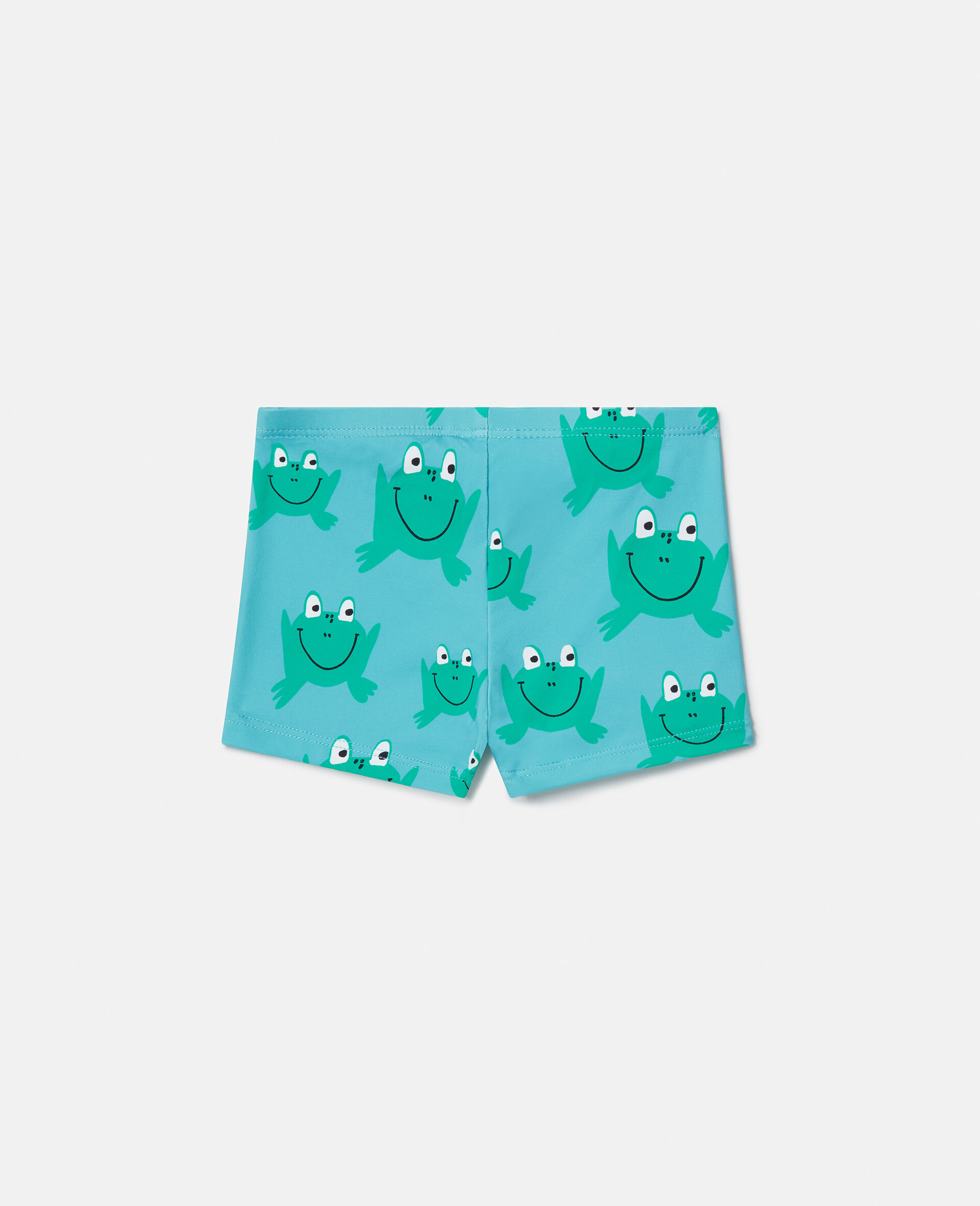 Frog Print Swim Shorts-Blue-large image number 2