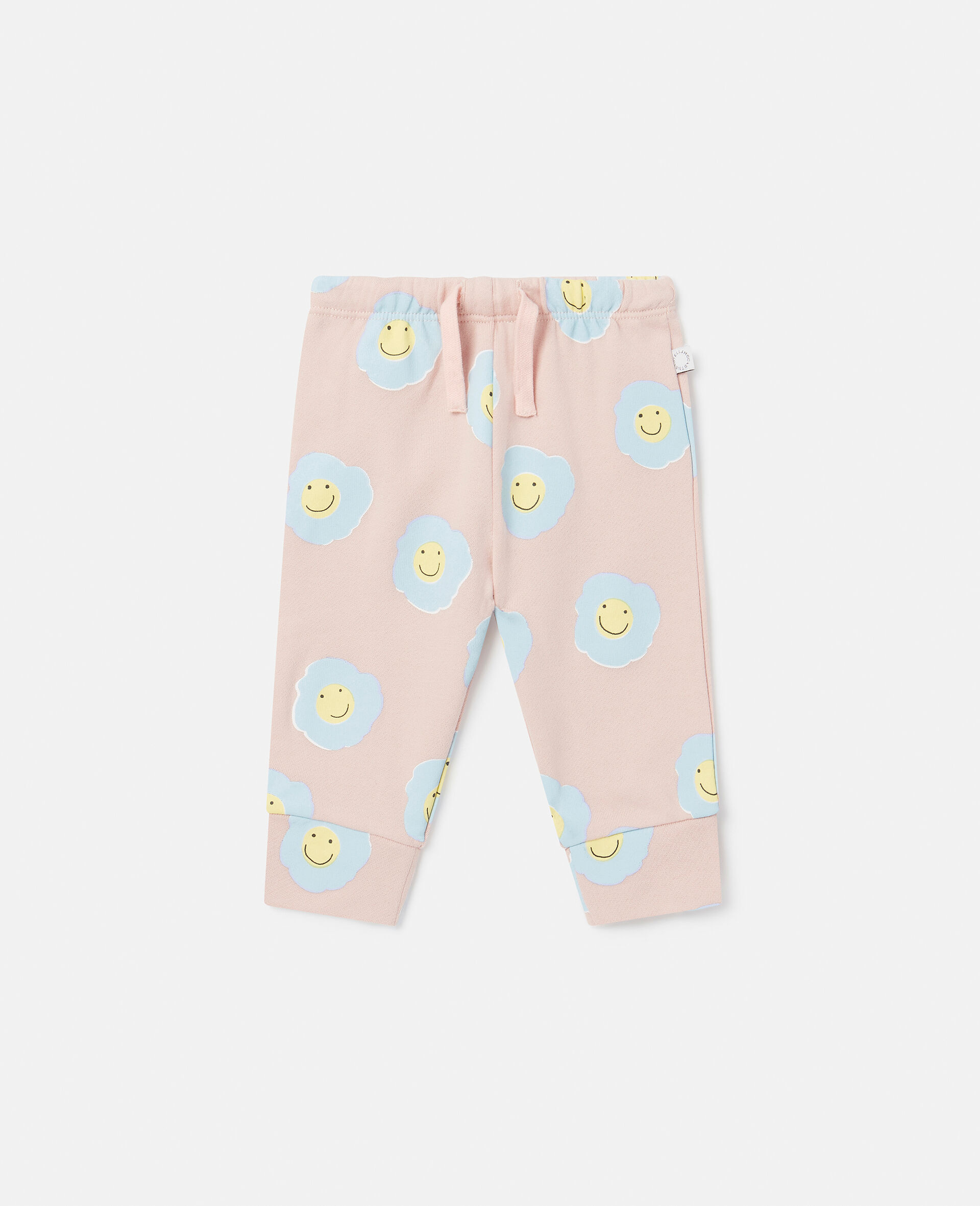 Smiley Flower Print Joggers-Pink-large image number 0