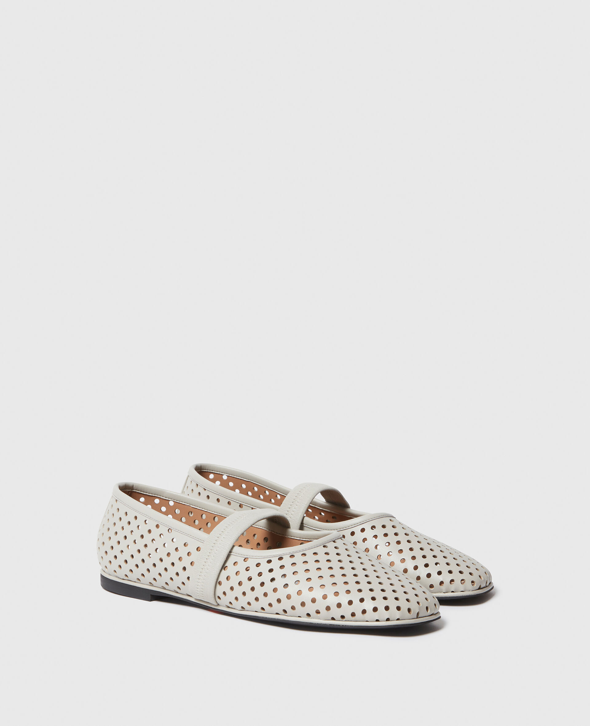 Ryder Perforated Ballet Flats-Black-large image number 1