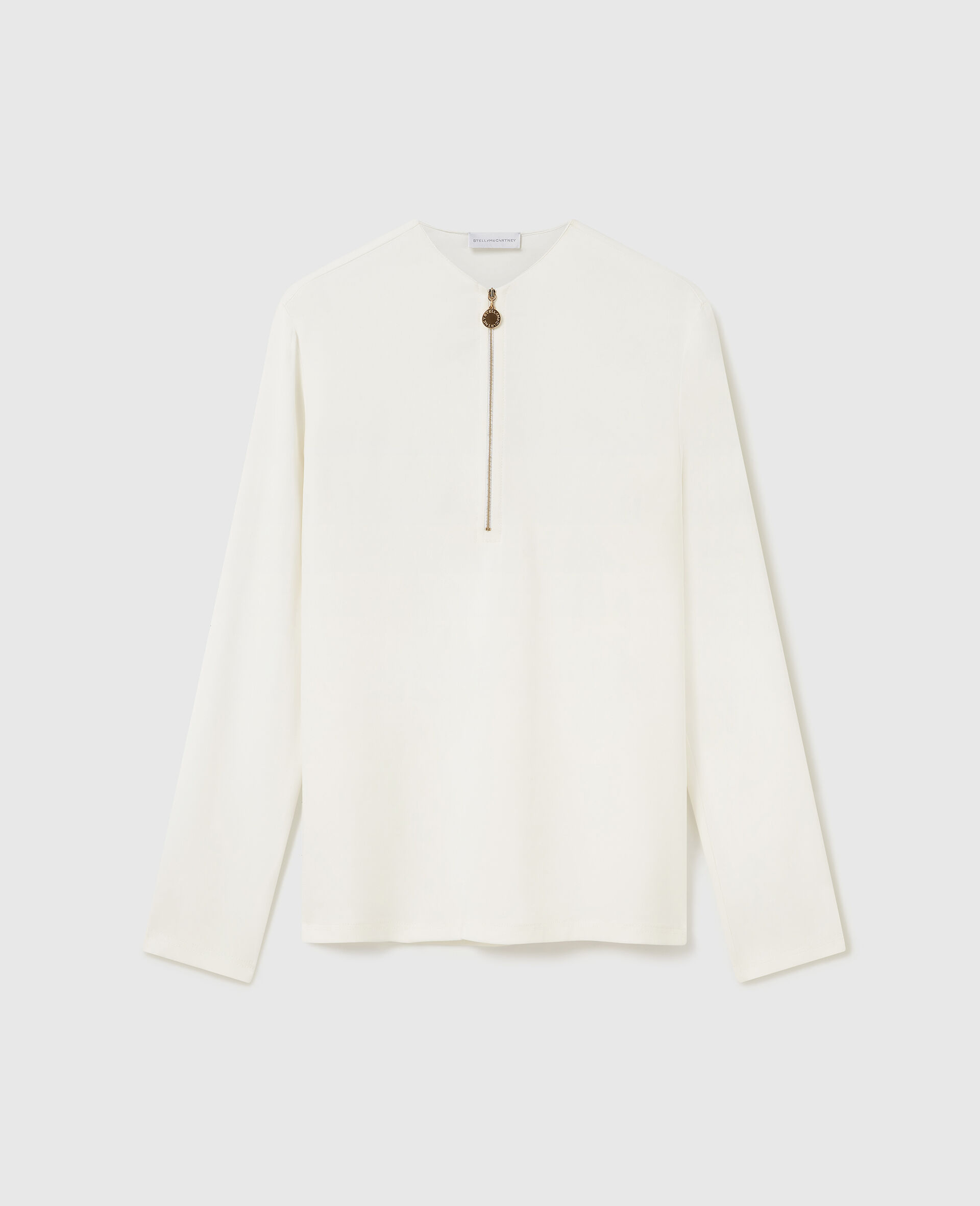 Chemisier zipp&eacute; double fente Arlesa-Blanc-medium