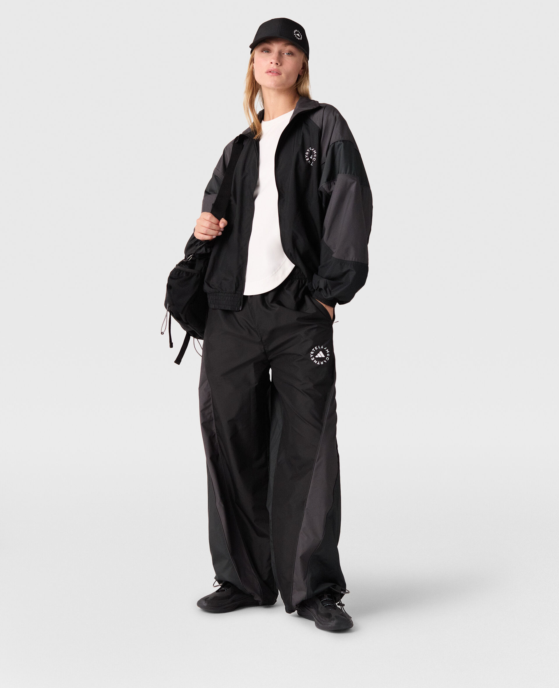 TrueLife Woven Trackpants-Black-model