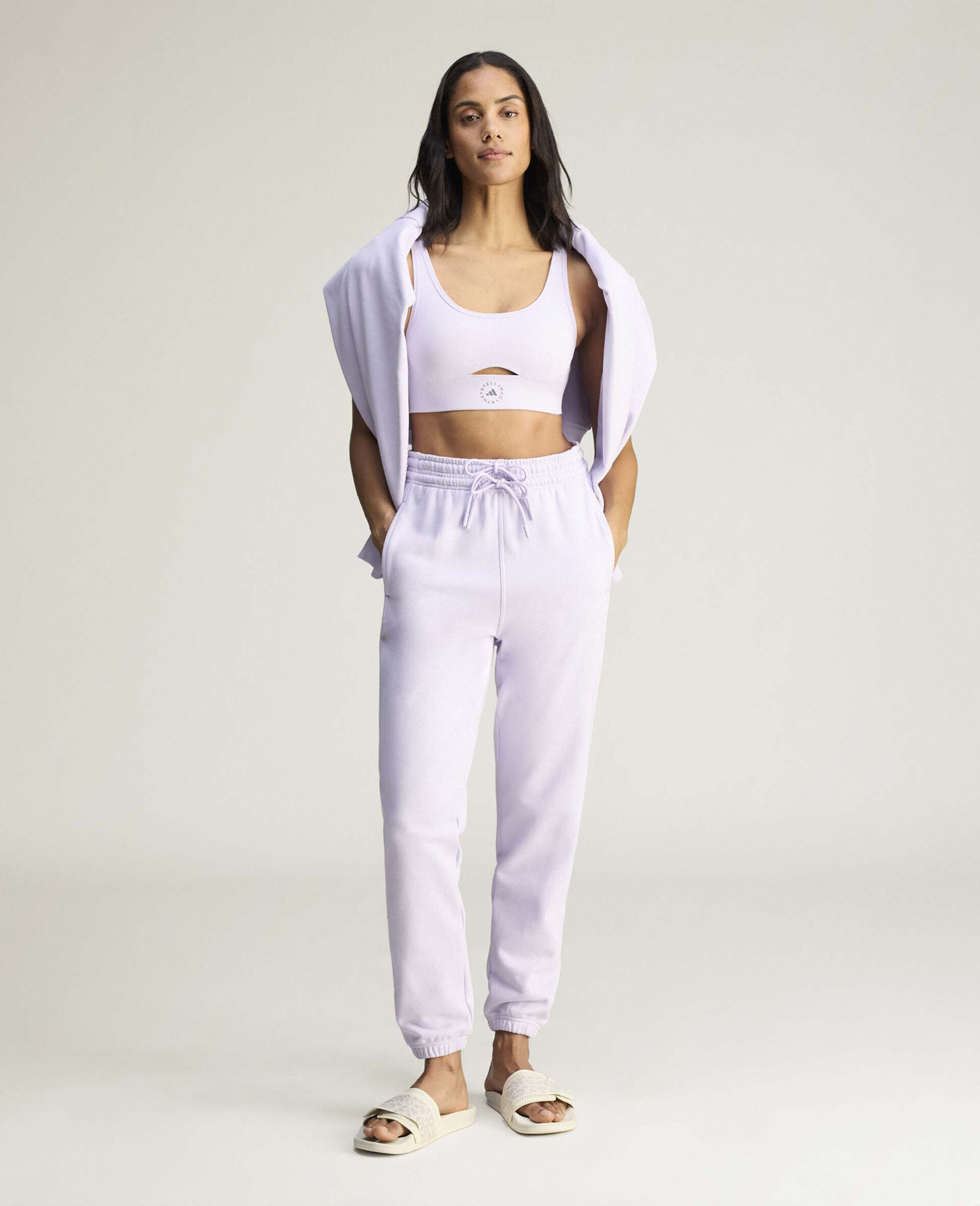 Logo Elasticated  Joggers-Purple-medium