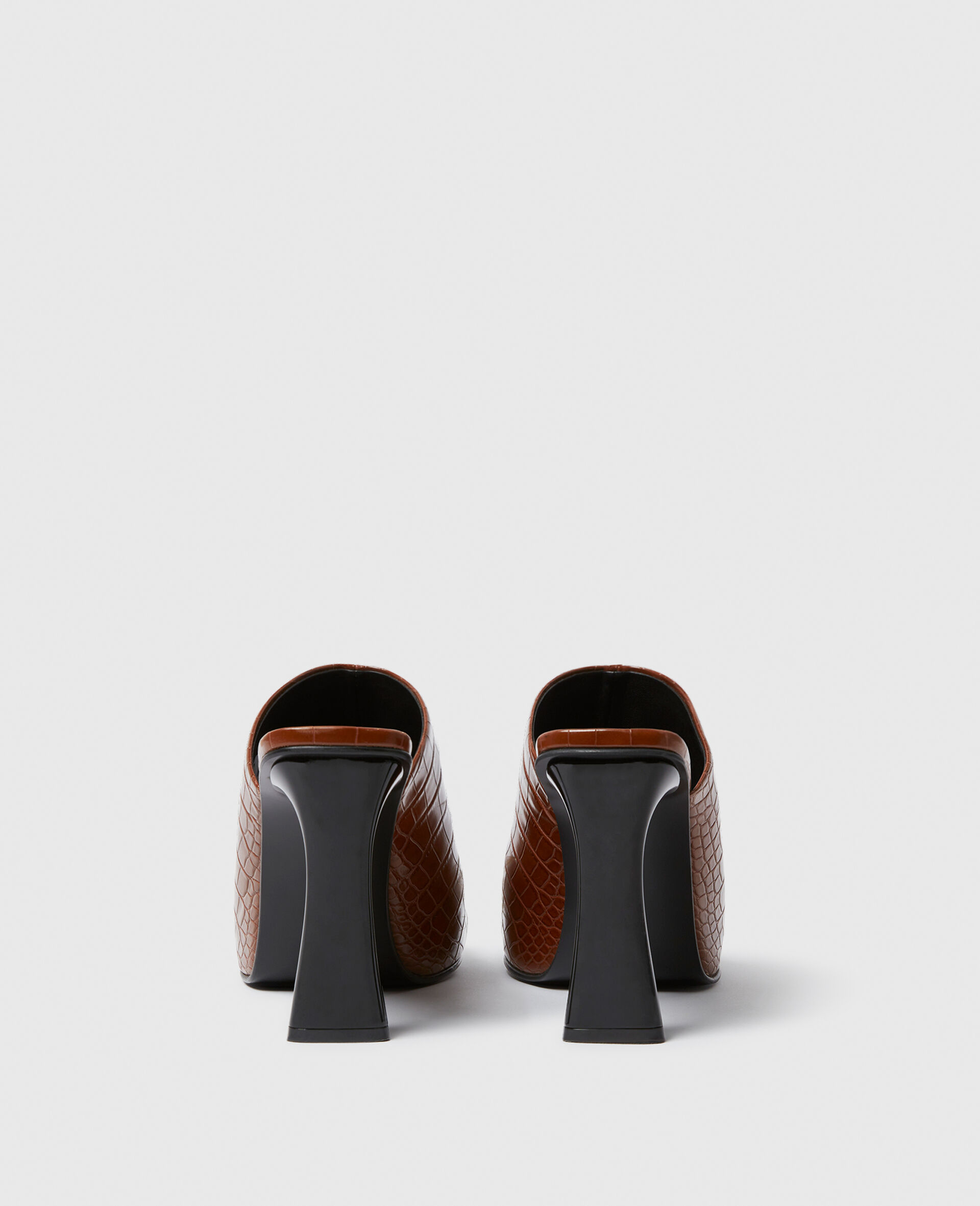 Elsa Heeled Mules-Brown-large image number 2