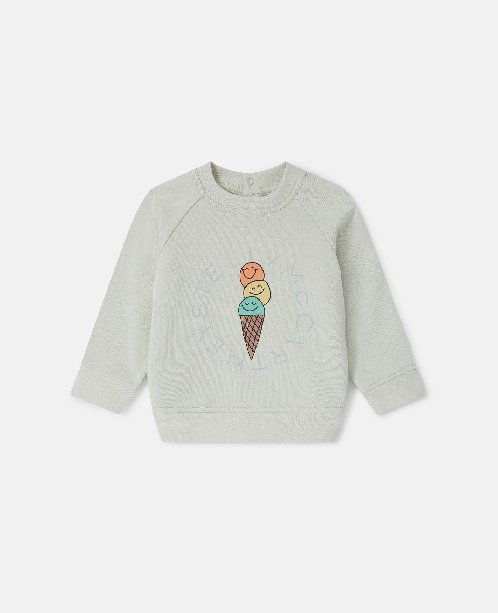 Ice Cream Graphic Long Sleeve T-Shirt-Green-large image number 0