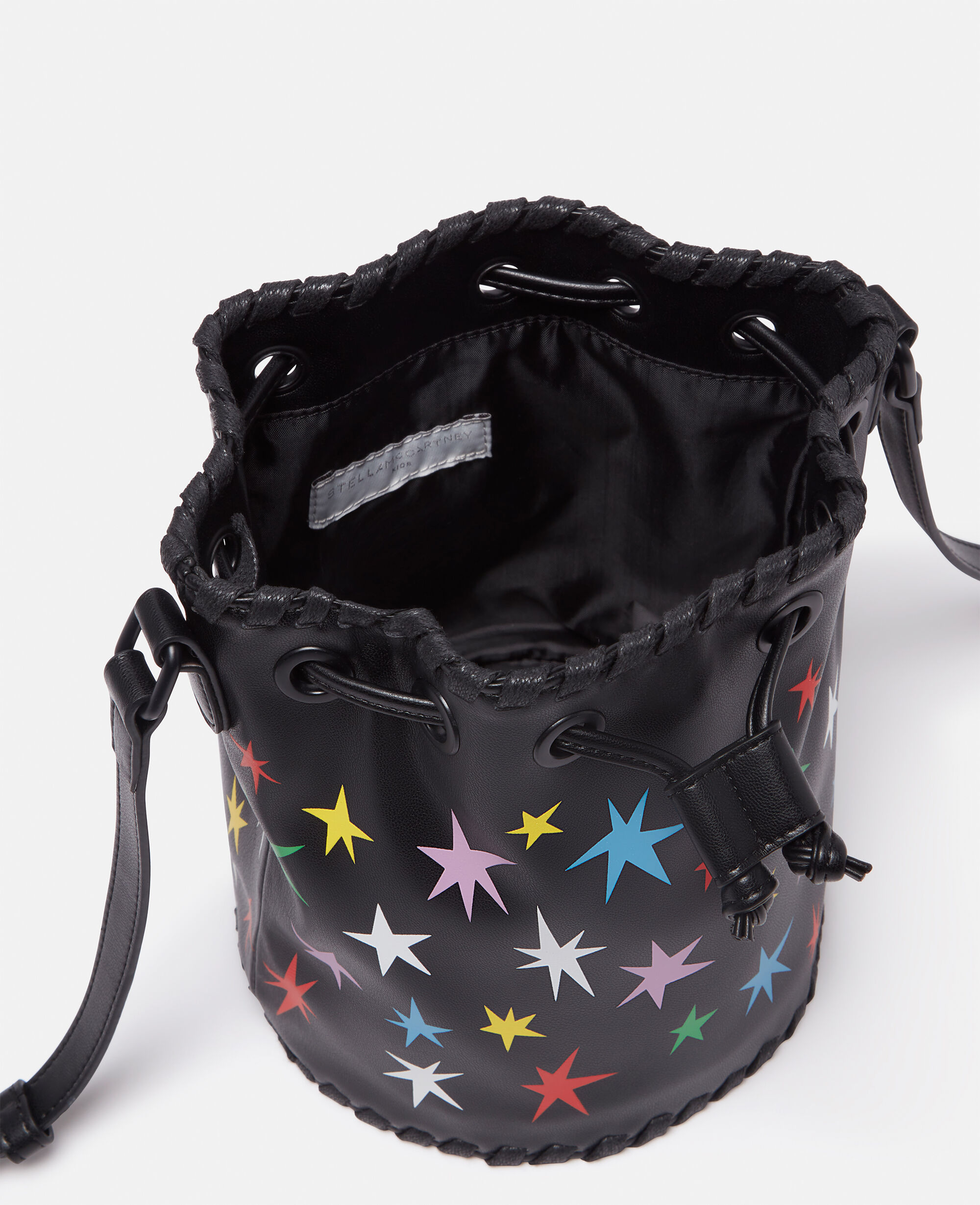 Women Multicolor Star Pattern Bucket Bag | Stella McCartney US