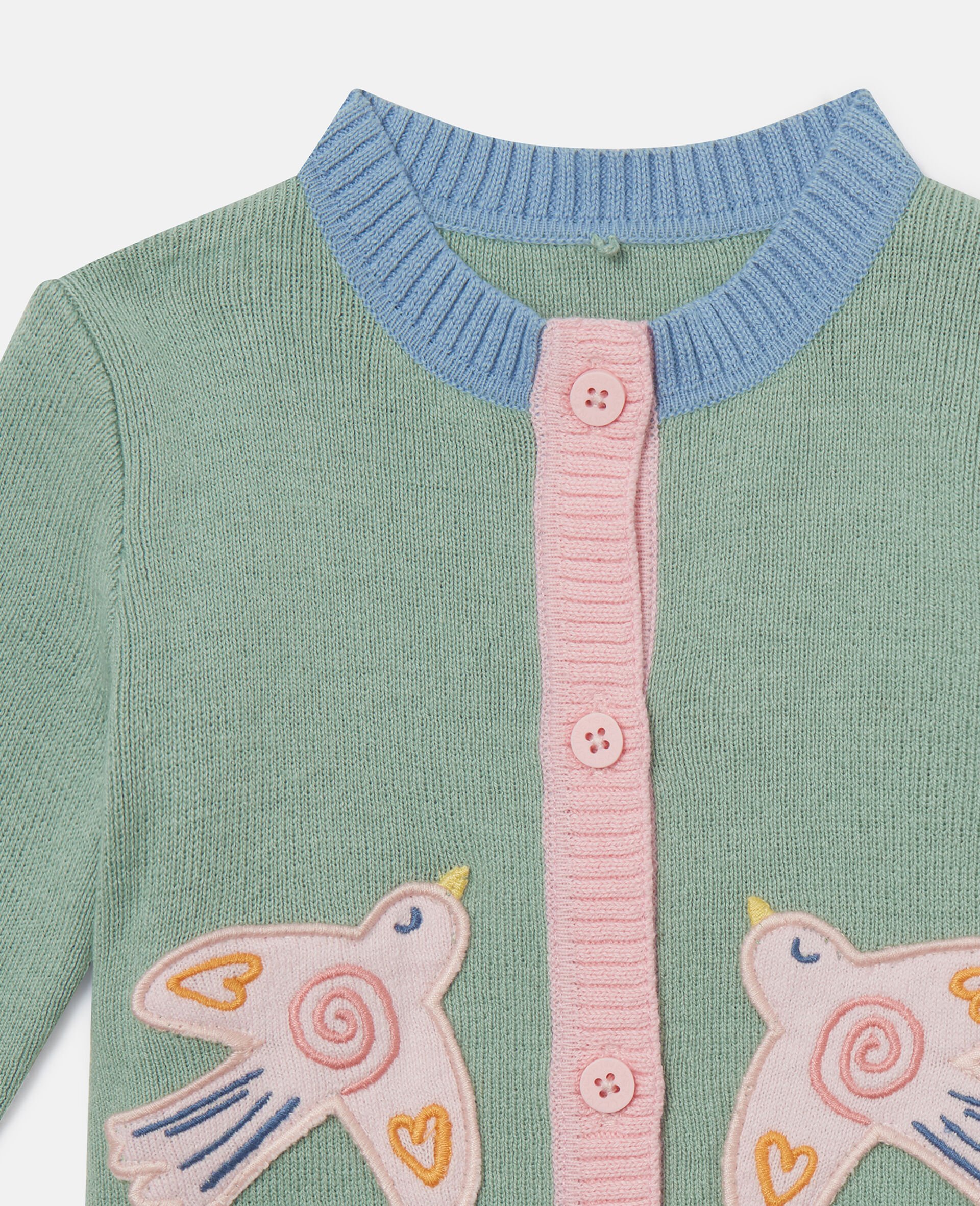 Dove Embroidered Cardigan-Grey-medium Dove Embroidered Cardigan-Grey-medium