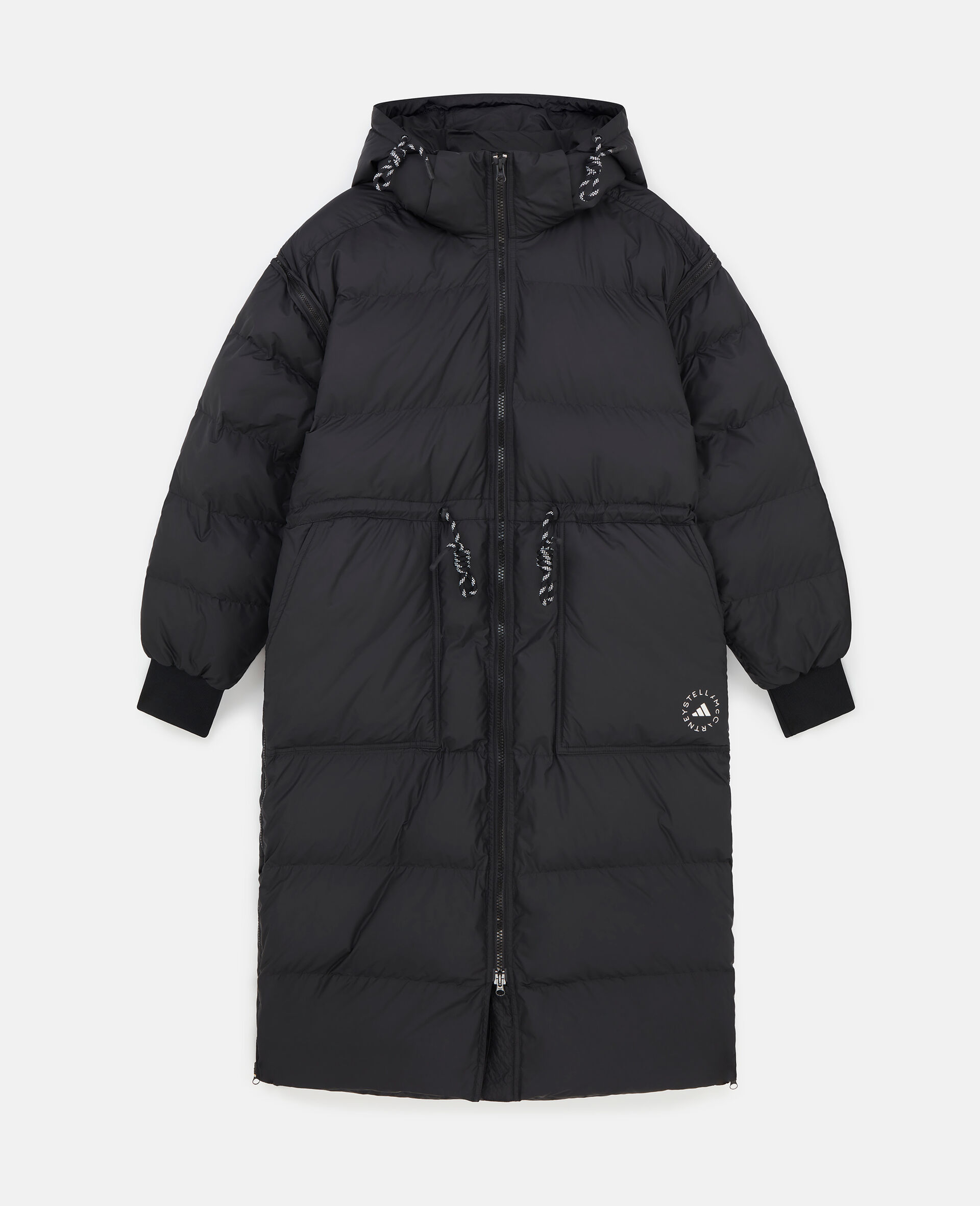 TrueNature Long Padded Coat-Black-large image number 0
