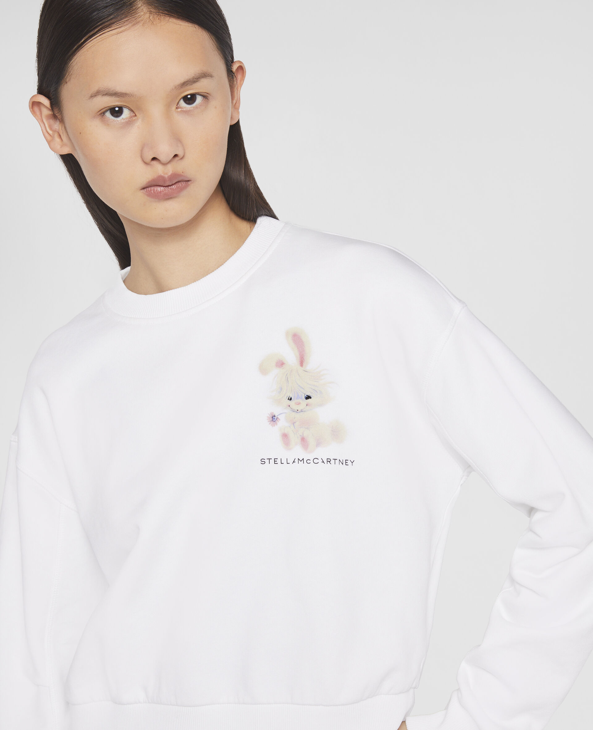 ルナニューイヤー ラビットモチーフ スウェットシャツ-ホワイト-large image number 3
