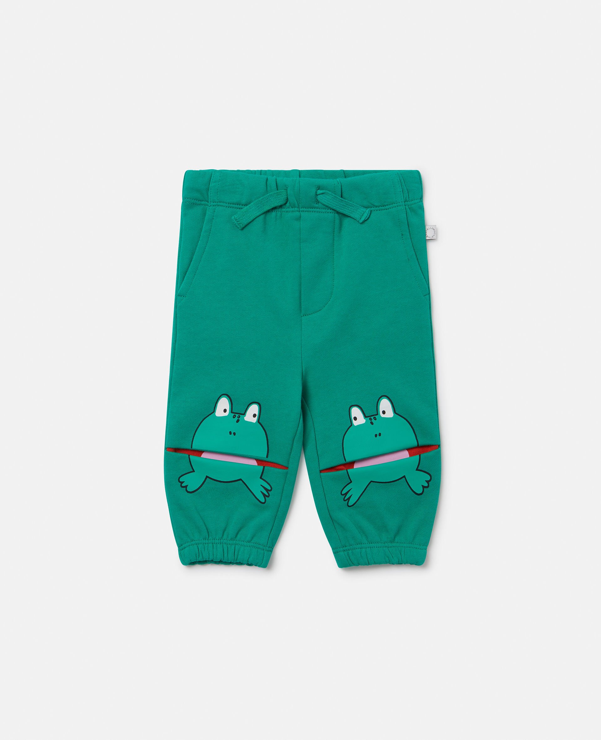 Pantalon de jogging graphique avec grenouille-Vert-medium
