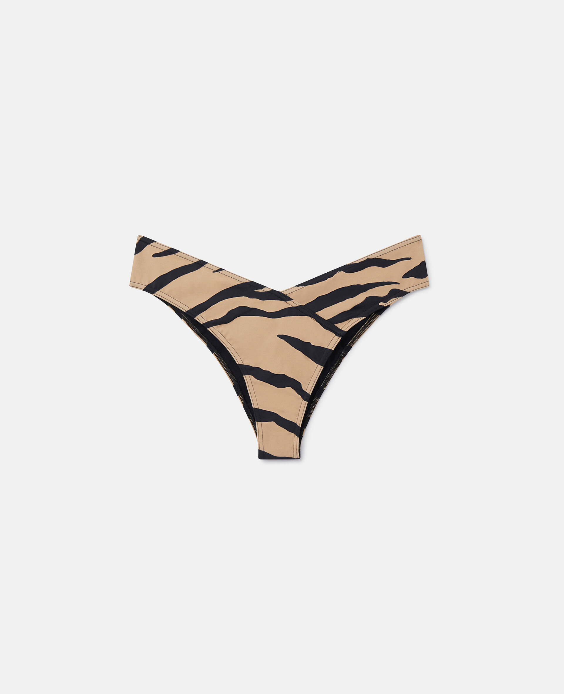 Slip bikini con stampa zebrata-Fantasia-medium