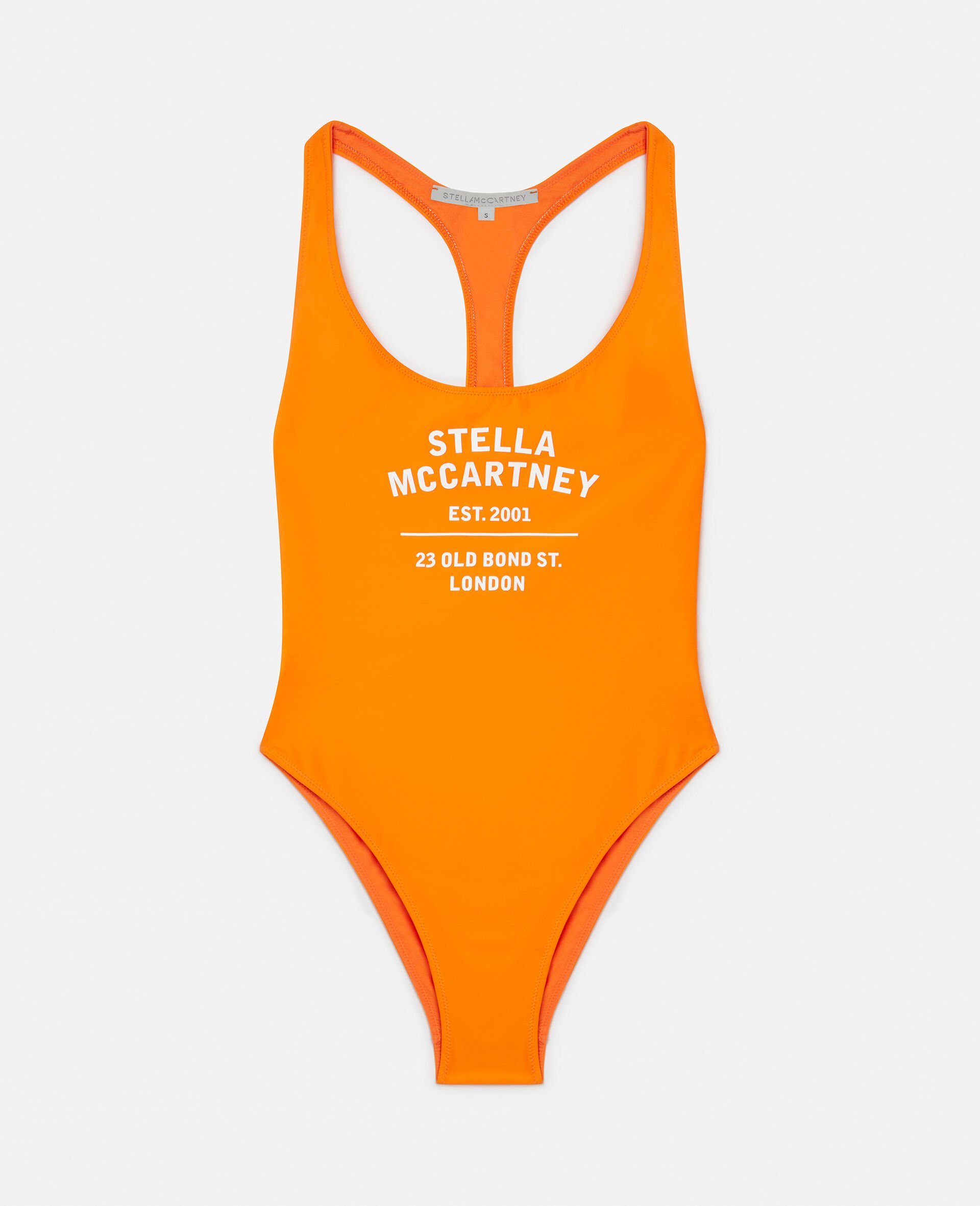 Old Bond Steet 3D Logo Swimsuit-Orange-large image number 0