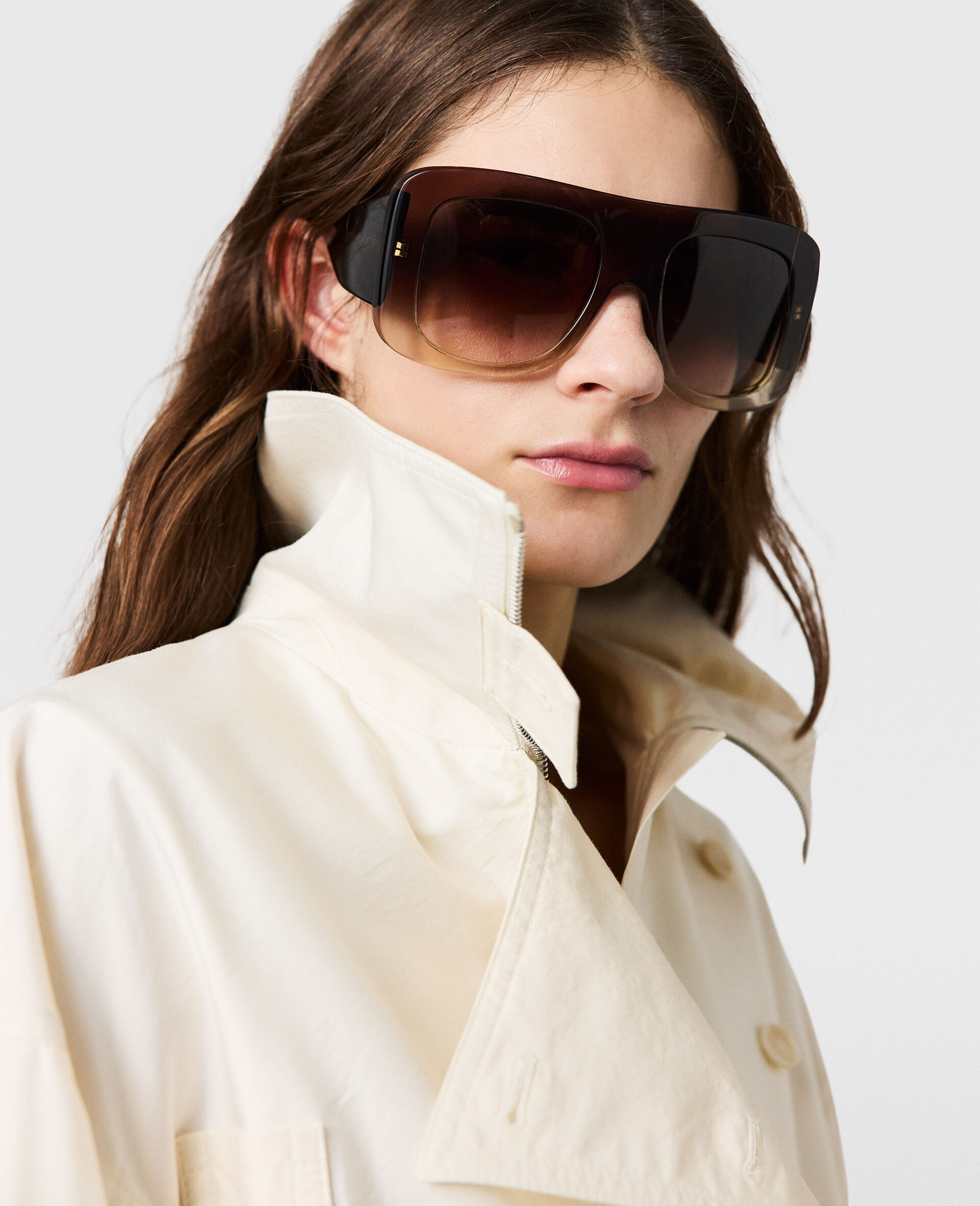 워시드 코튼 유틸리티 탑-Cream-large image number 3