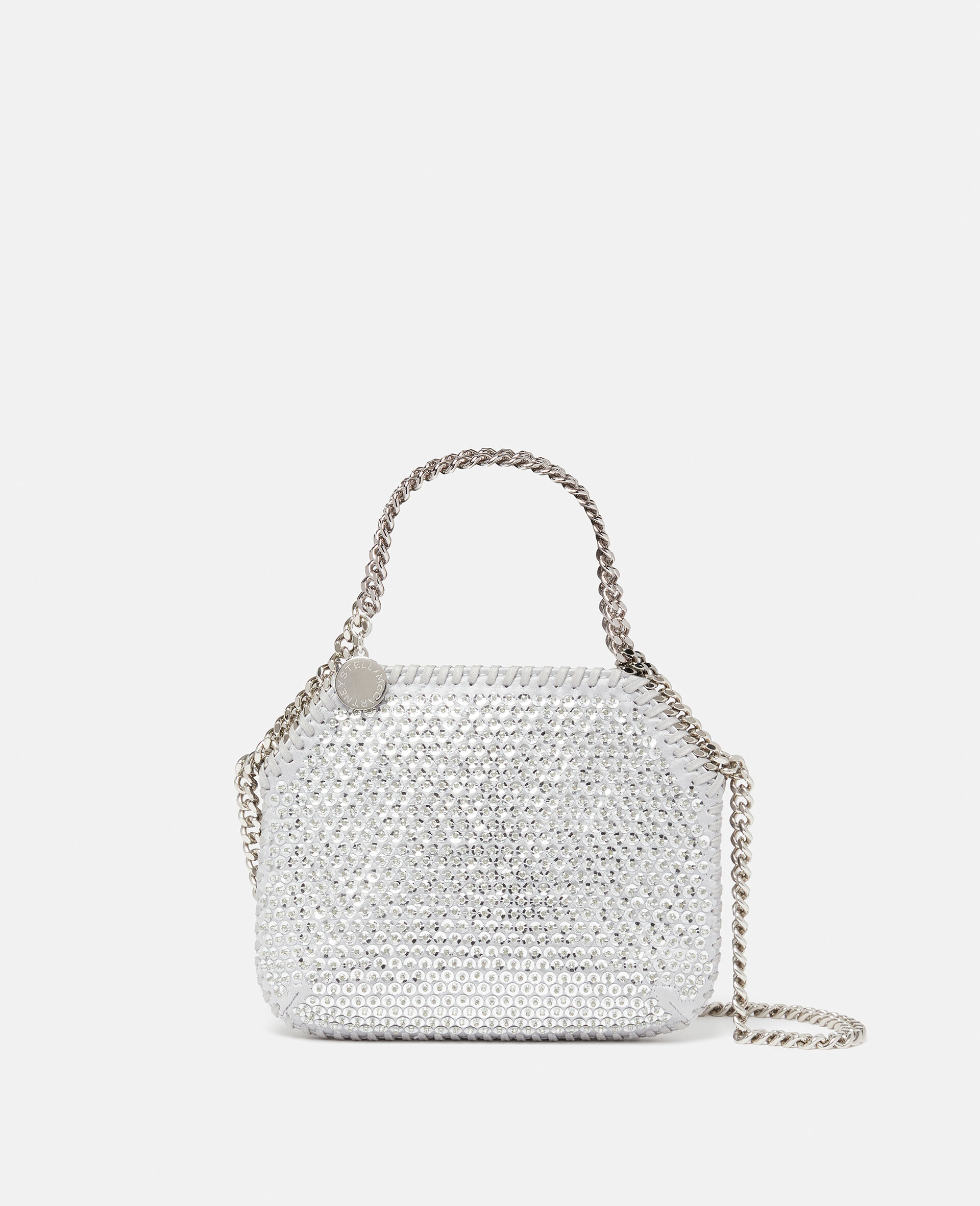 Falabella Tiny Tote Bag mit Pailletten-Silver-large image number 0