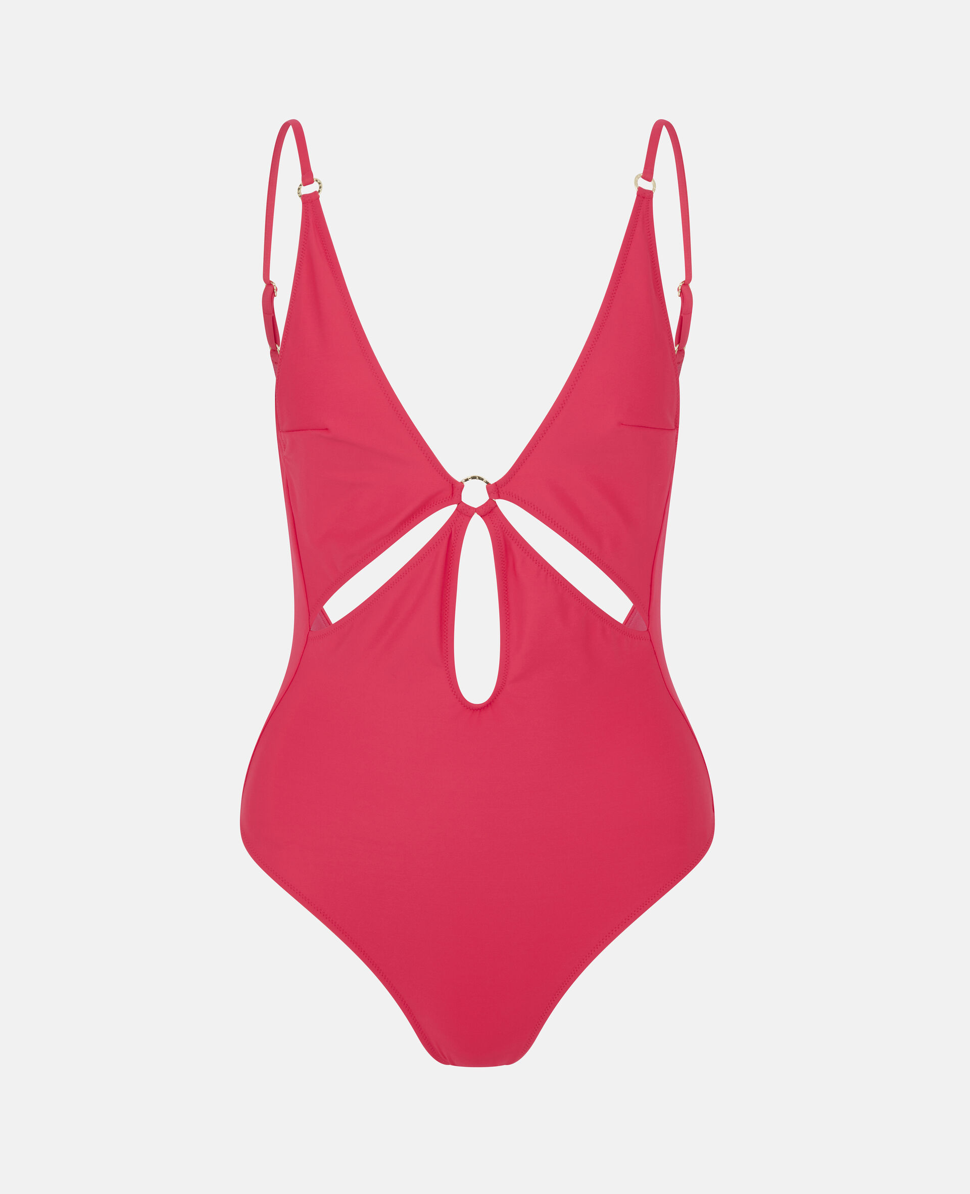 Graphic Cutout Swimsuit-Pink-large image number 0
