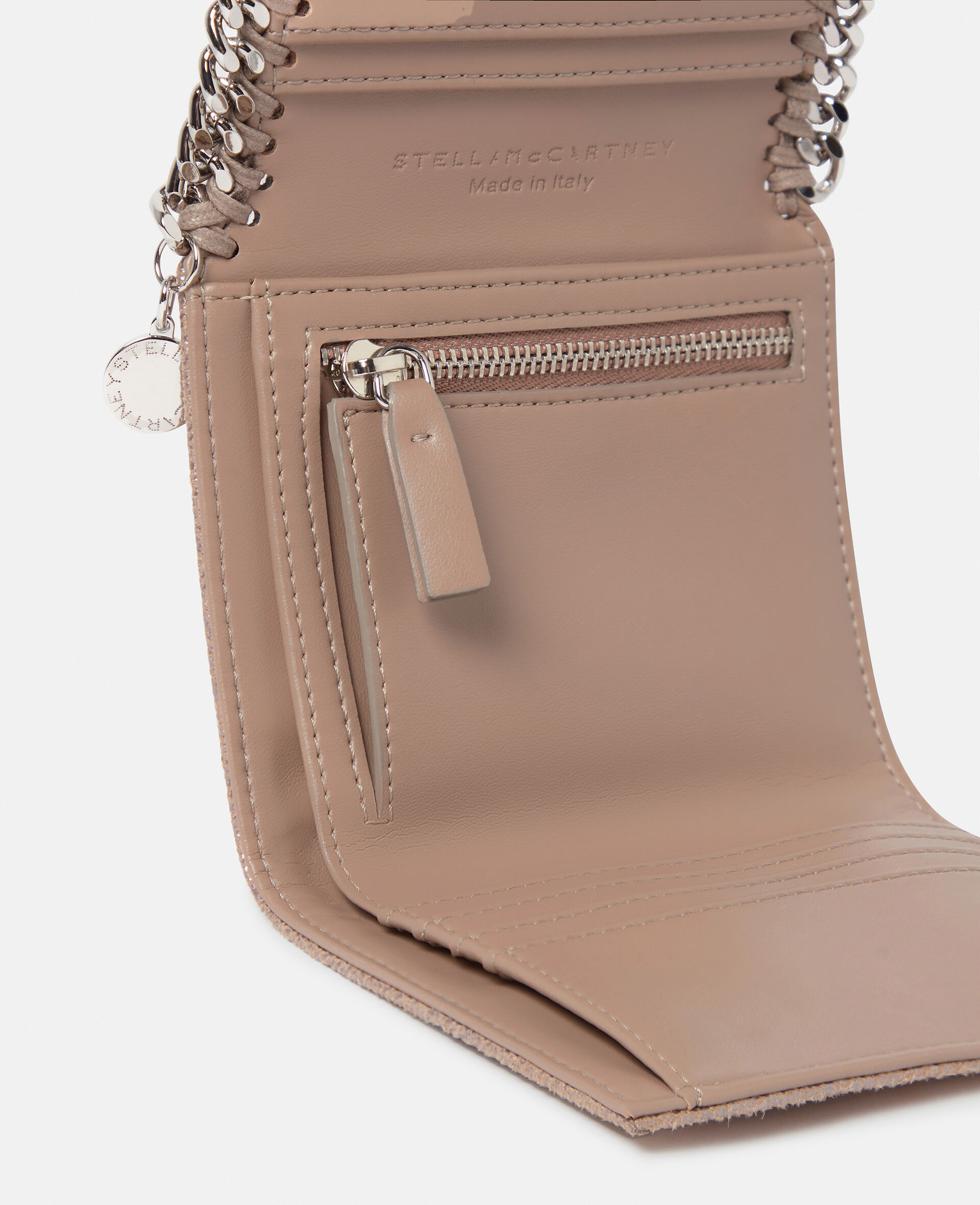 Falabella Small Flap Wallet-Silver-large image number 2