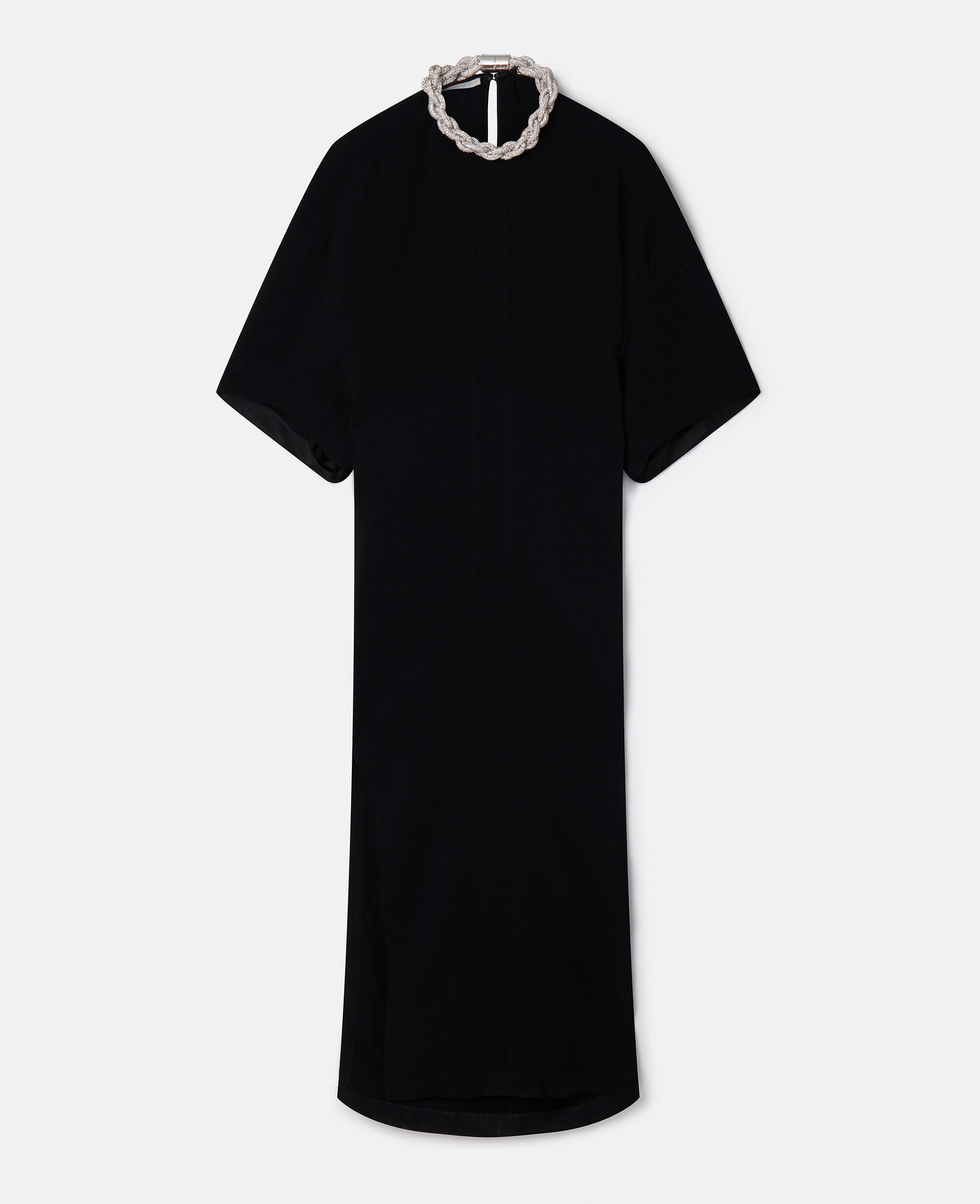 Women Black Falabella Crystal Chain Maxi Dress | Stella