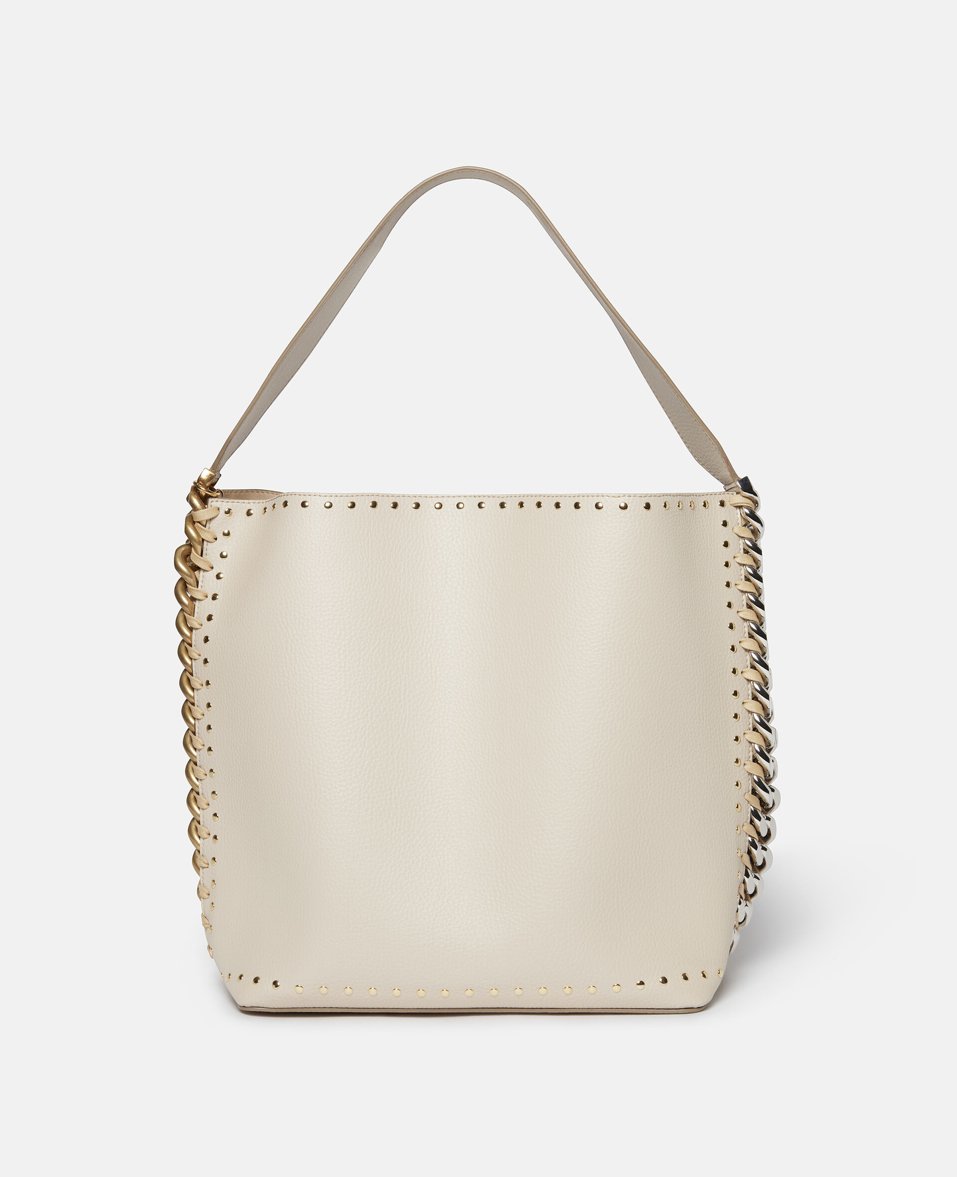 Frayme Studded Grainy Alter Mat Tote Bag-Black-large image number 0