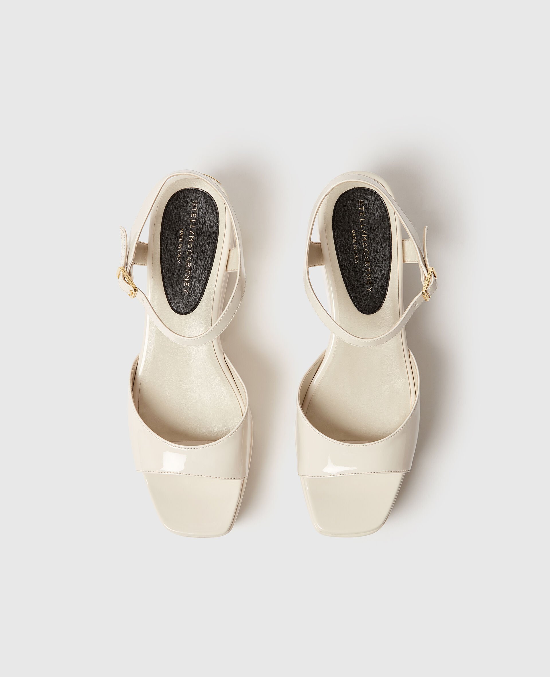 Elyse Patent Platform Sandals-Black-large image number 3