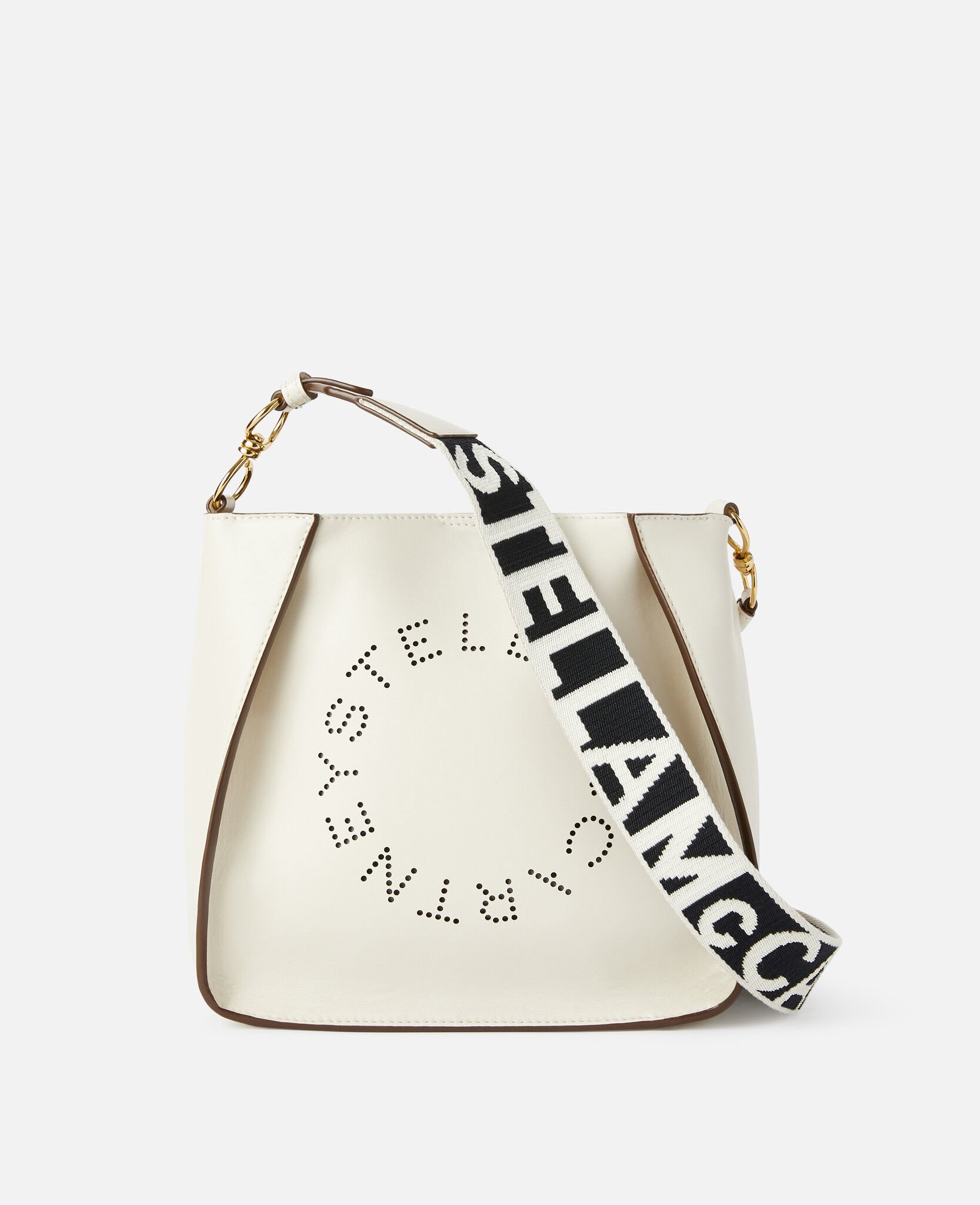 Women White Logo Shoulder Bag Stella McCartney SG