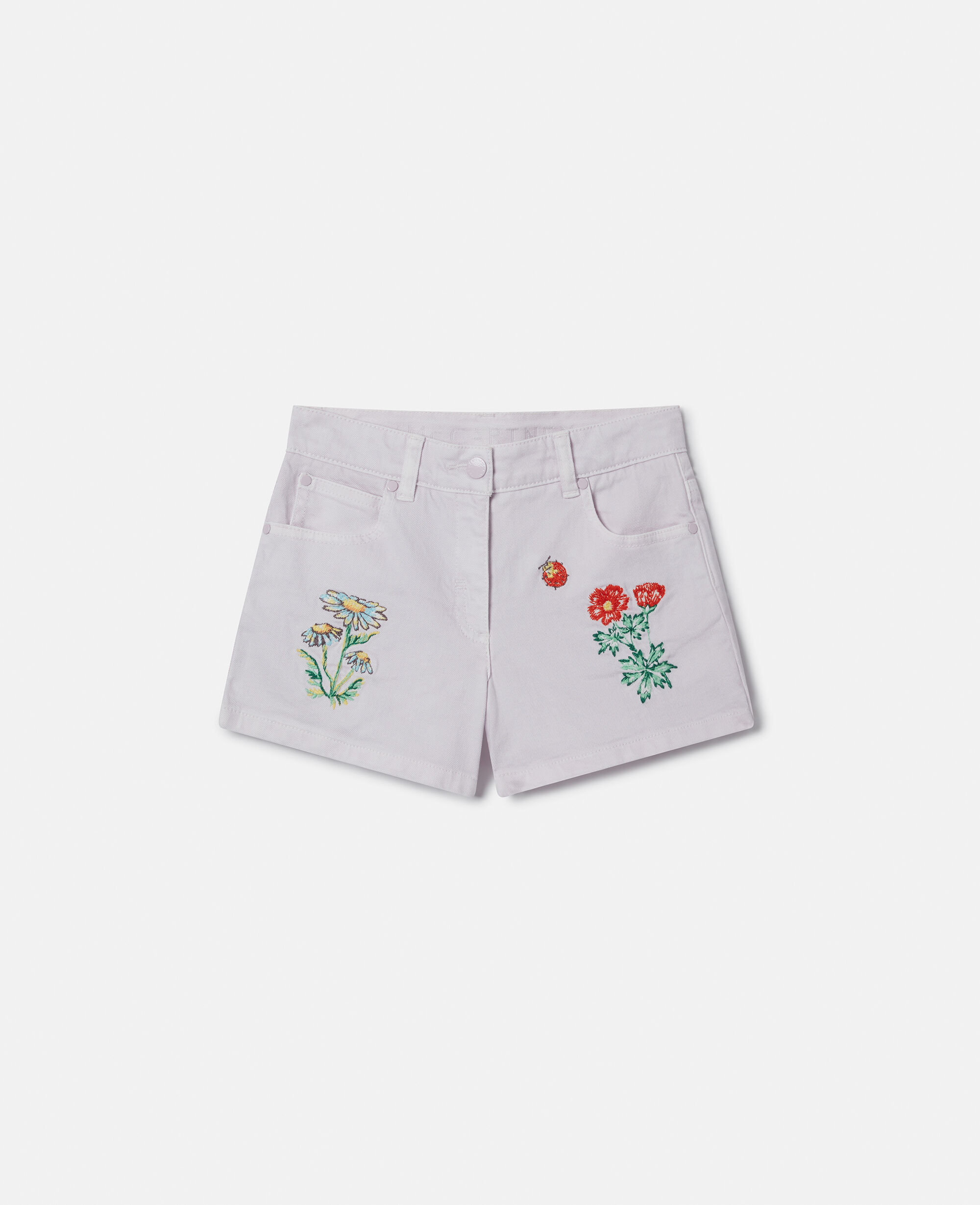 Women パープル フラワー エンブロイダリー ショートパンツ | Stella McCartney JP