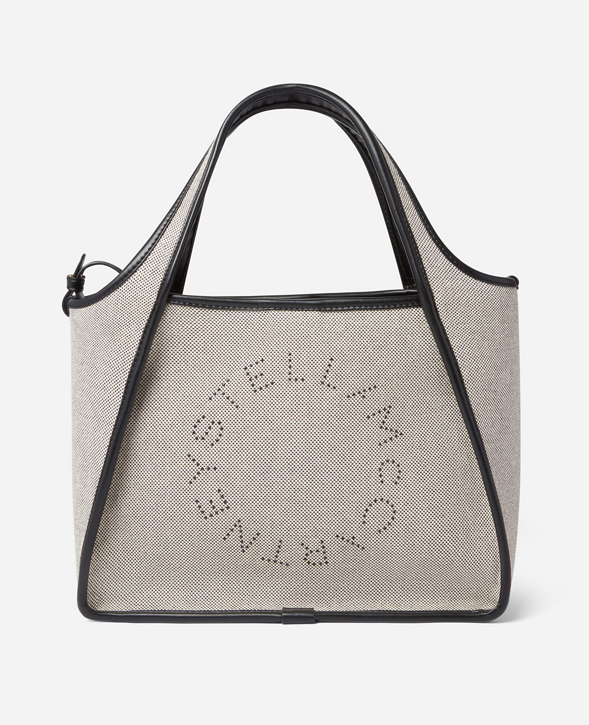 Stella Logo Cotton Canvas Crossbody Bag-Black-large image number 0
