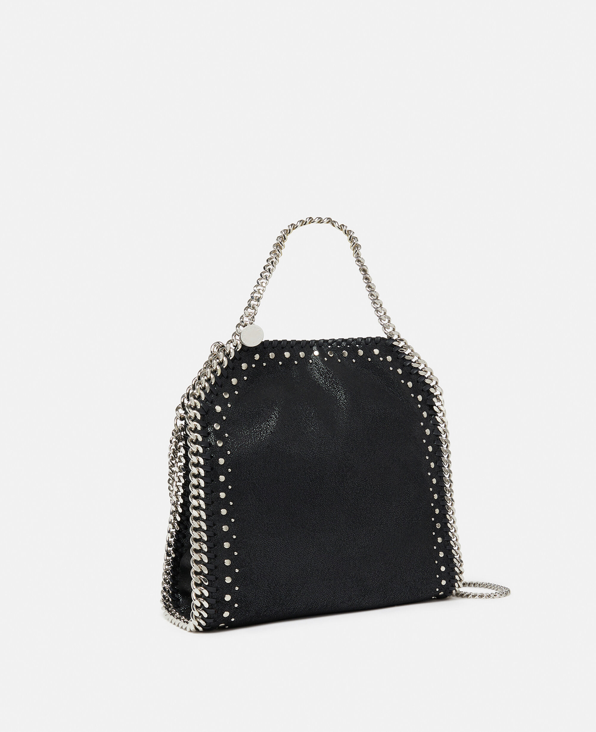 【再入荷】 Women ピッチブラック トートバッグ ミニ スタッズ ファラベラ バッグ
