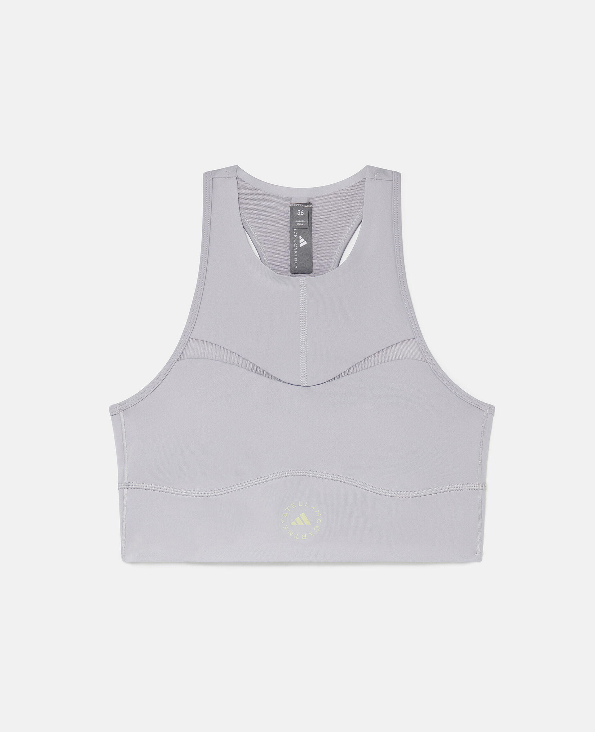 Crop top de sport TruePurpose-Gris-large image number 0