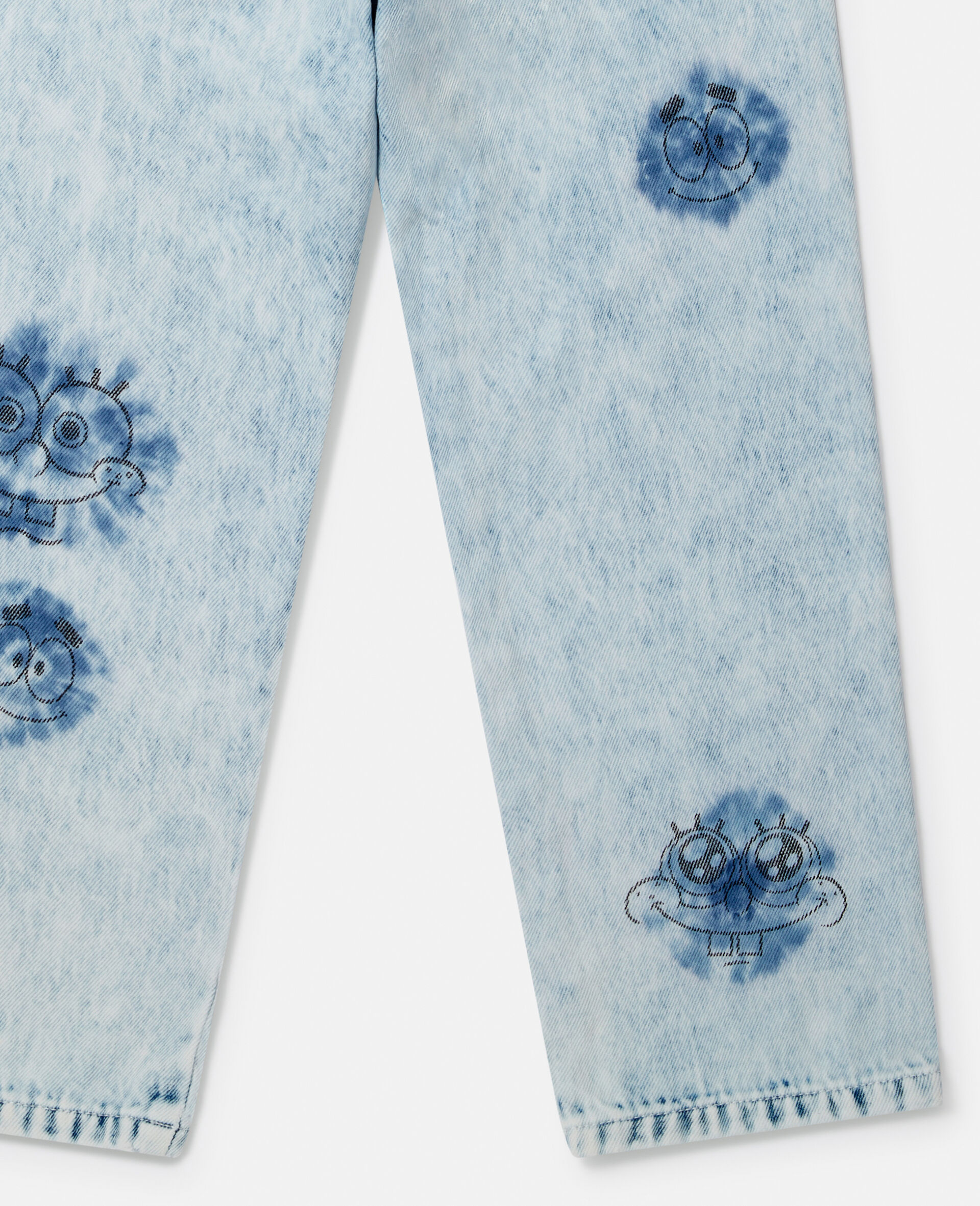 SpongeBob Graphic Denim Jeans-Blue-large image number 3