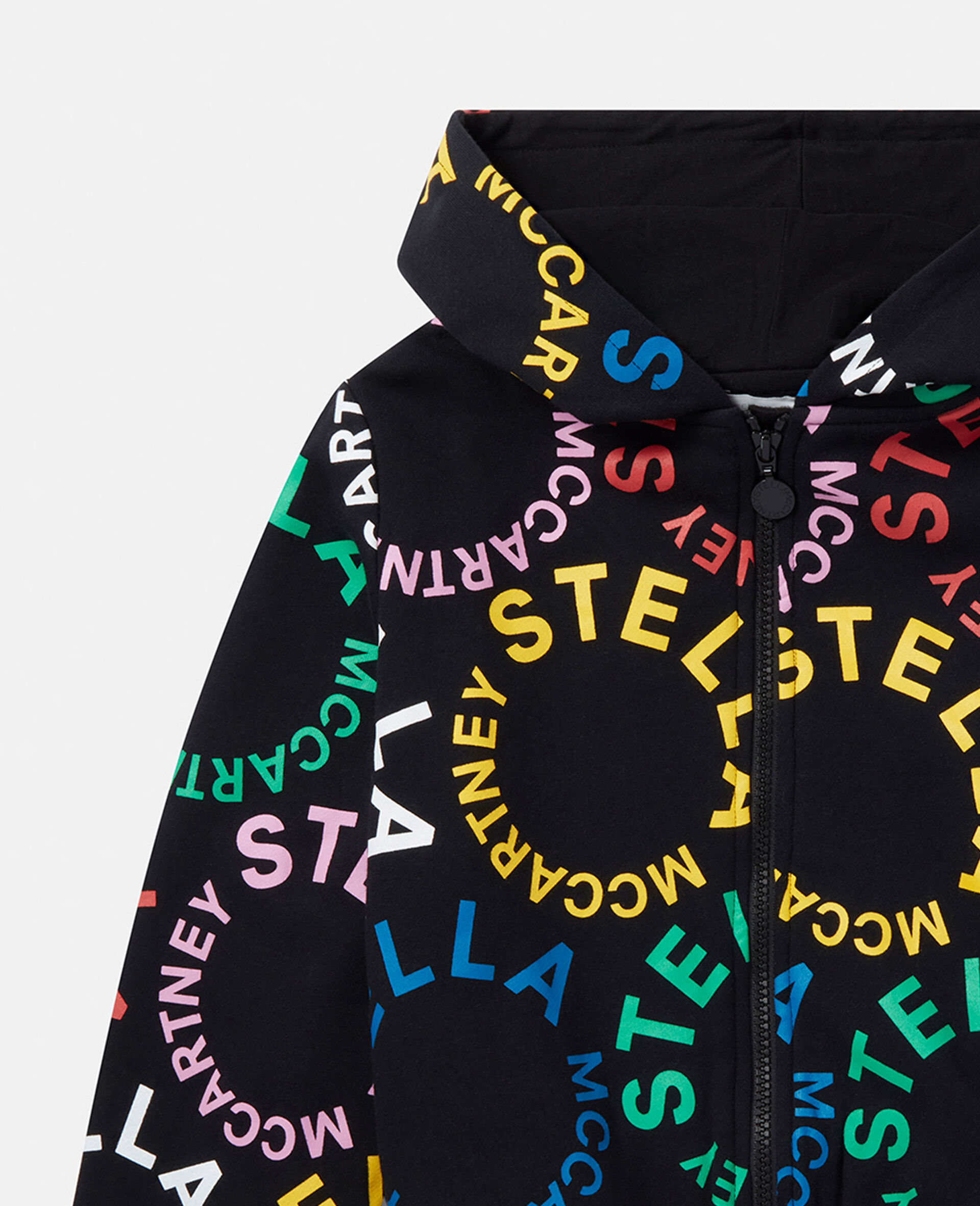 Stella Mccartney Black Crystal-Logo Hoodie main image 1