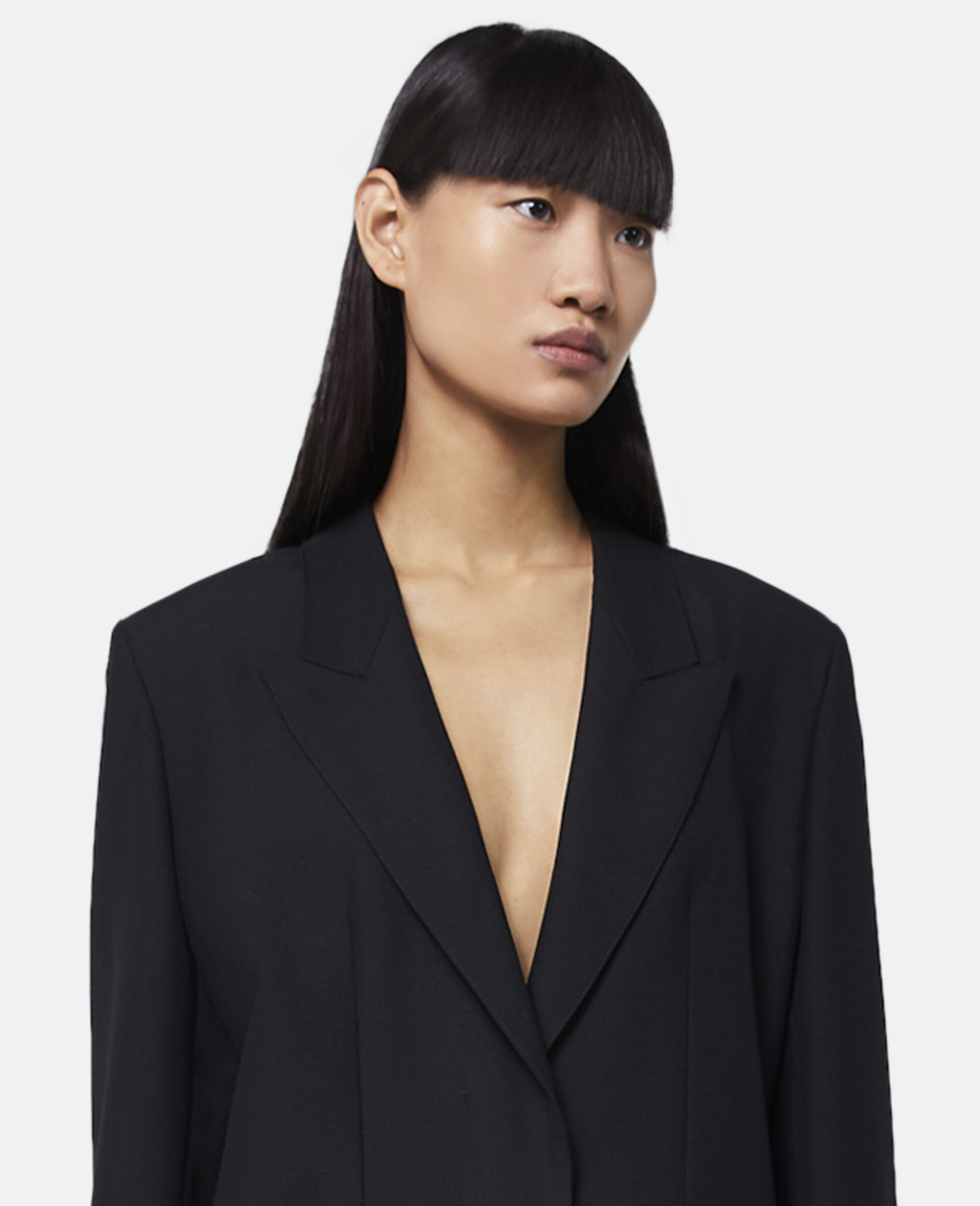 Tuxedo Lapel Tailored Jumpsuit-Black-large image number 2