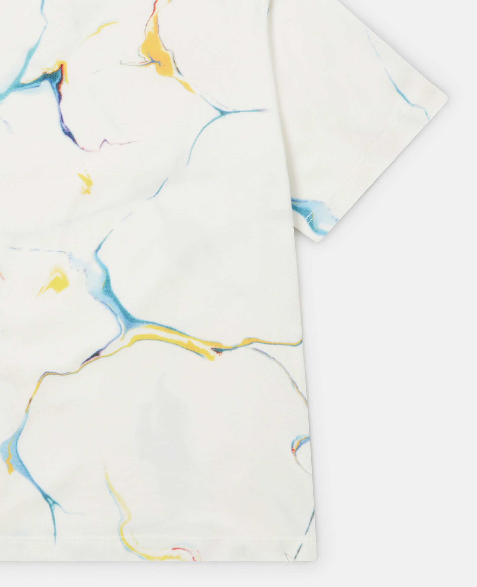 Tie-Dye Graphic T-Shirt-White-large image number 3