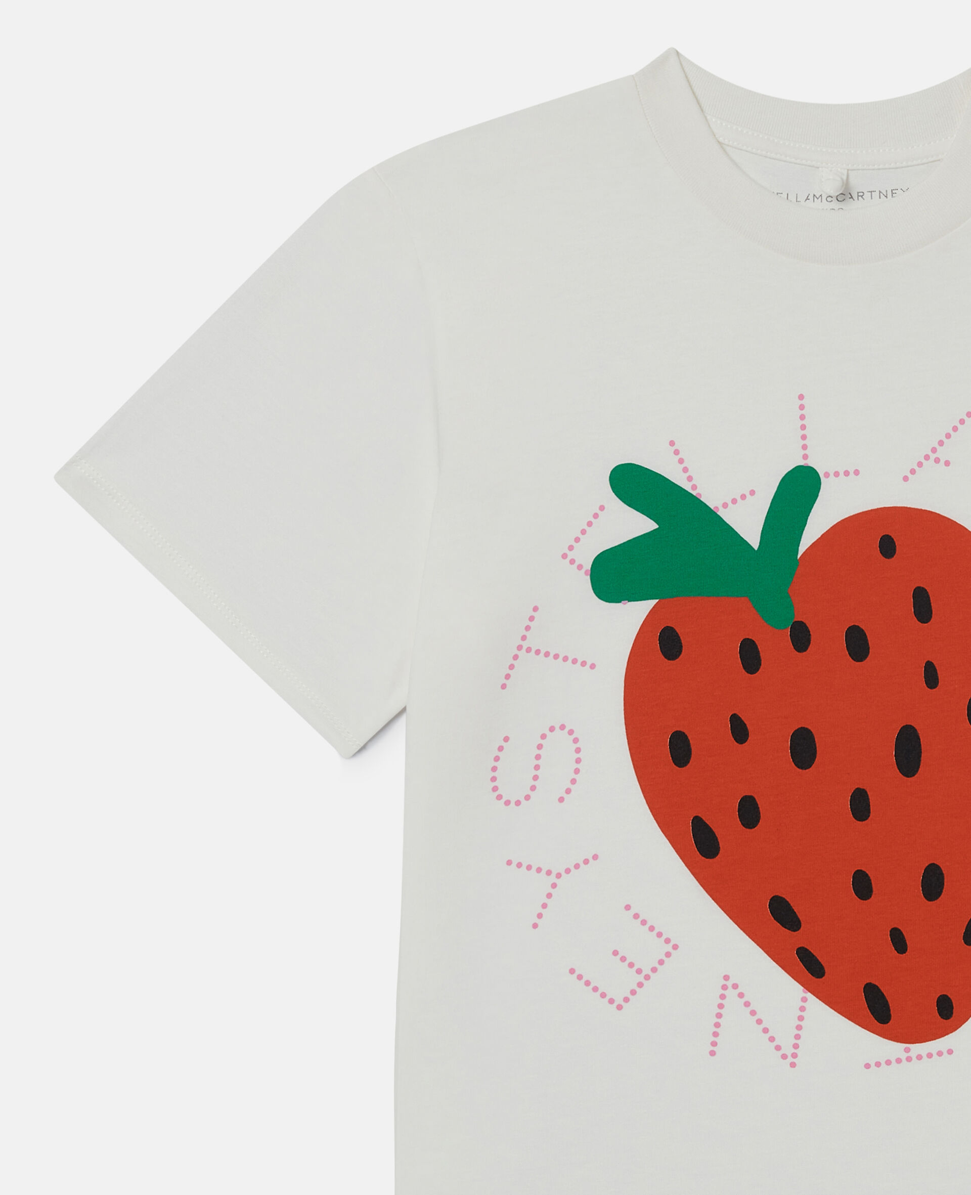 Strawberry Graphic T-Shirt-Cream-large image number 1