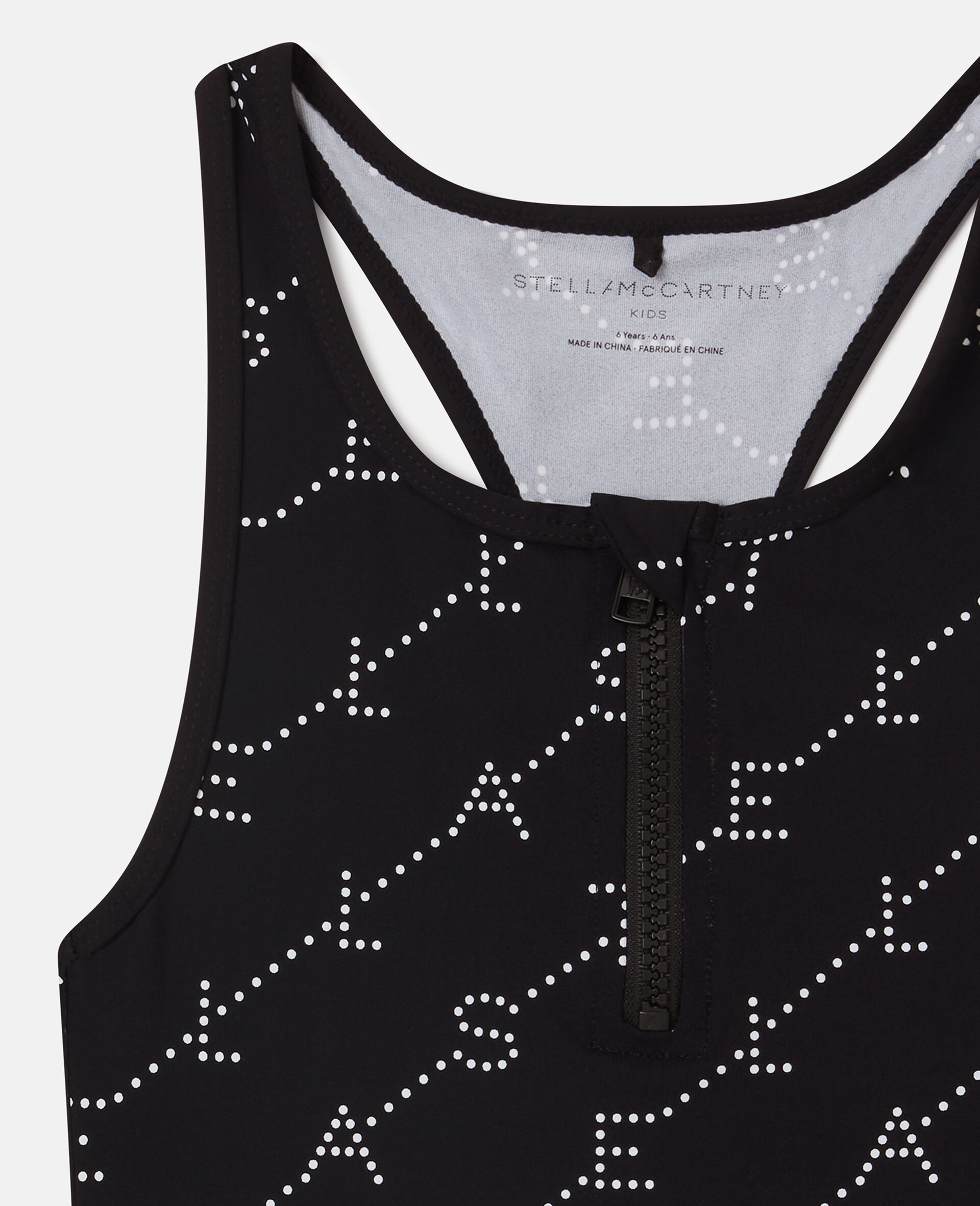 Logo Print Swimsuit-Black-medium